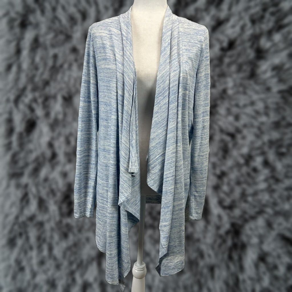 Vintage Soma Intimates Cardigan Shirt Medium Womens Heathered Blue Long Sleeve Size M / US 6-8 / IT 42-44 - 1 Thumbnail