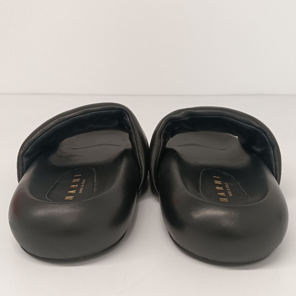 Marni Marni Men's Black Leather Pouf Sandals - EU46/US13 Size US 13 / EU 46 - 8 Thumbnail