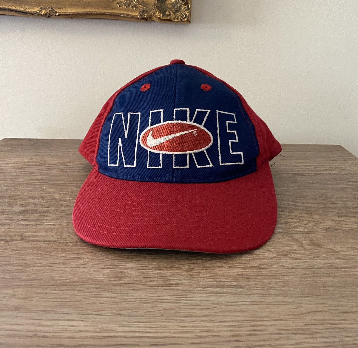 Nike Vintage 90’s Nike Spell Out Double Snap Back Youth Hat Cap Size ONE SIZE - 1 Thumbnail