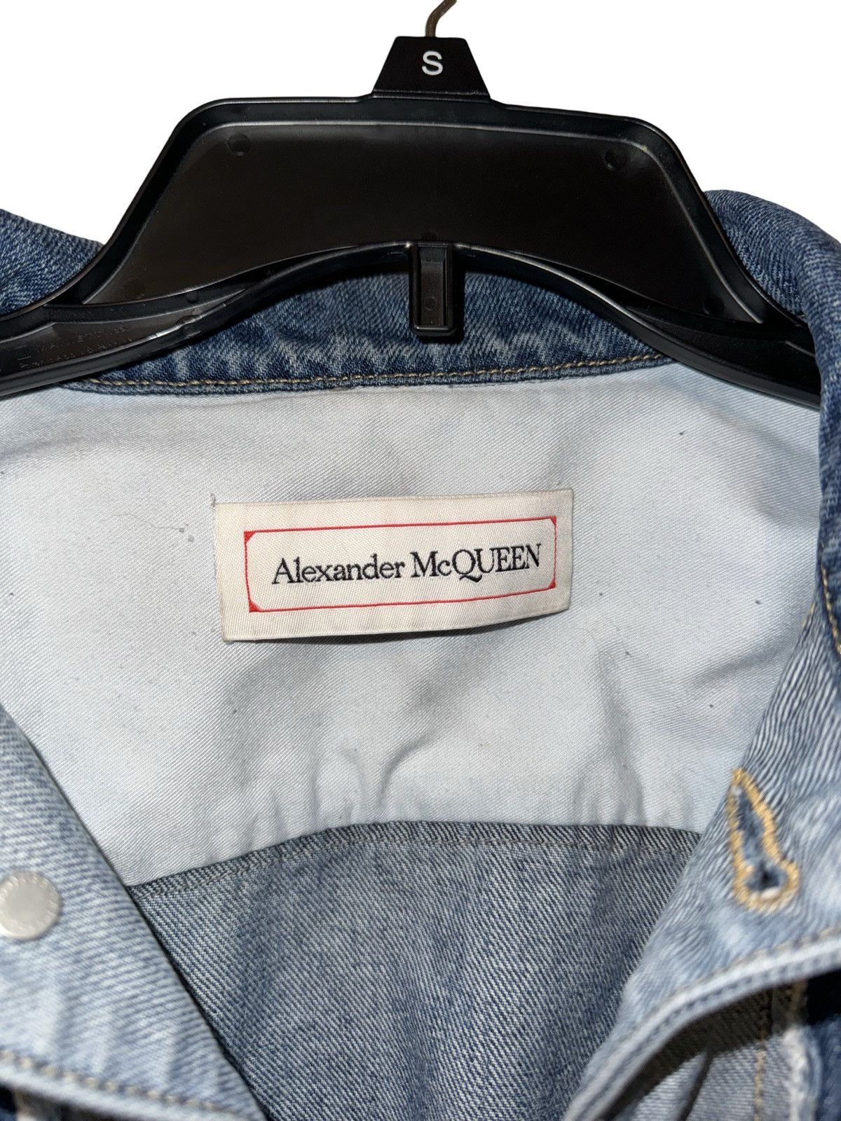 Alexander McQueen Rare Alexander McQueen Sample Denim Jacket Size US M / EU 48-50 / 2 - 3 Thumbnail