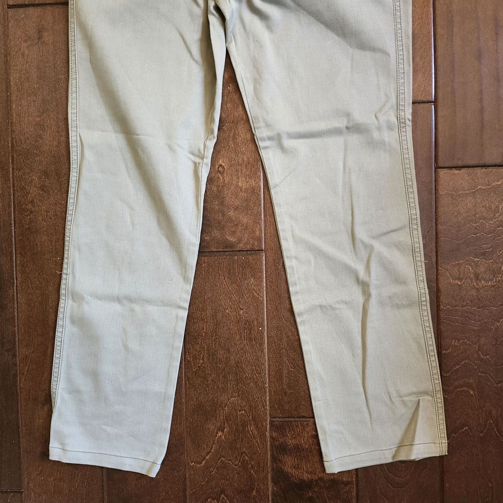 DKNY DKNY Women's Jeans - Khaki Gray - Size 6 - Cotton Spandex - Regular Fit - Zip Button Closure - Machine Washable - Solid - VAT? Size 28" / US 6 / IT 42 - 2 Thumbnail