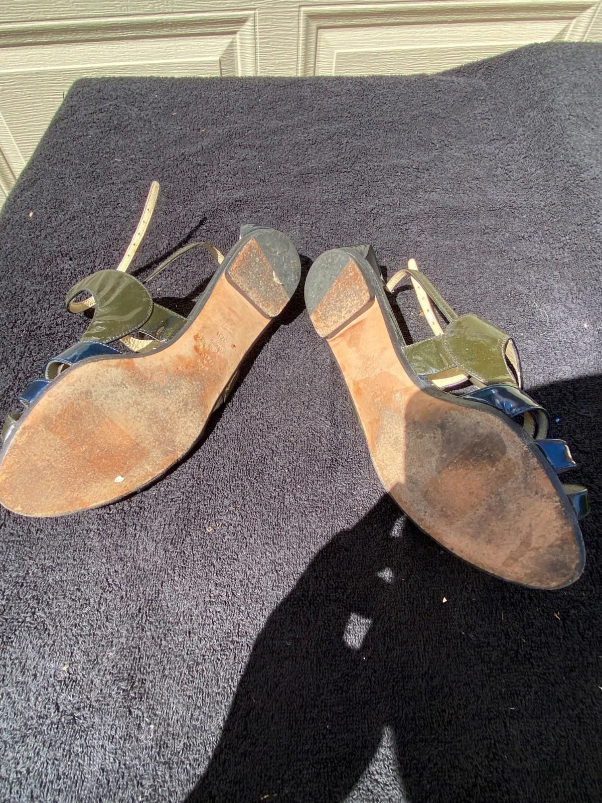 Alberta Ferretti Women Alberta Ferretti X Strap Slingback Flat 37.5 Blue S622 Size US 7 / IT 37 - 5 Thumbnail