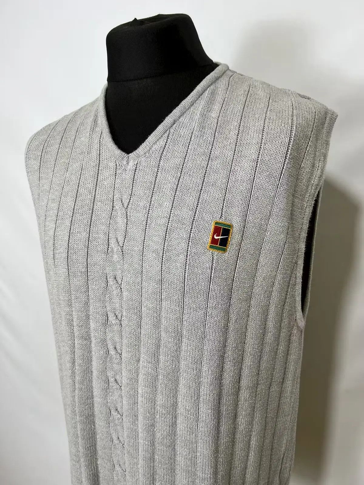 Nike × Vintage Vintage Nike court knitted y2k Size US L / EU 52-54 / 3 - 4 Thumbnail
