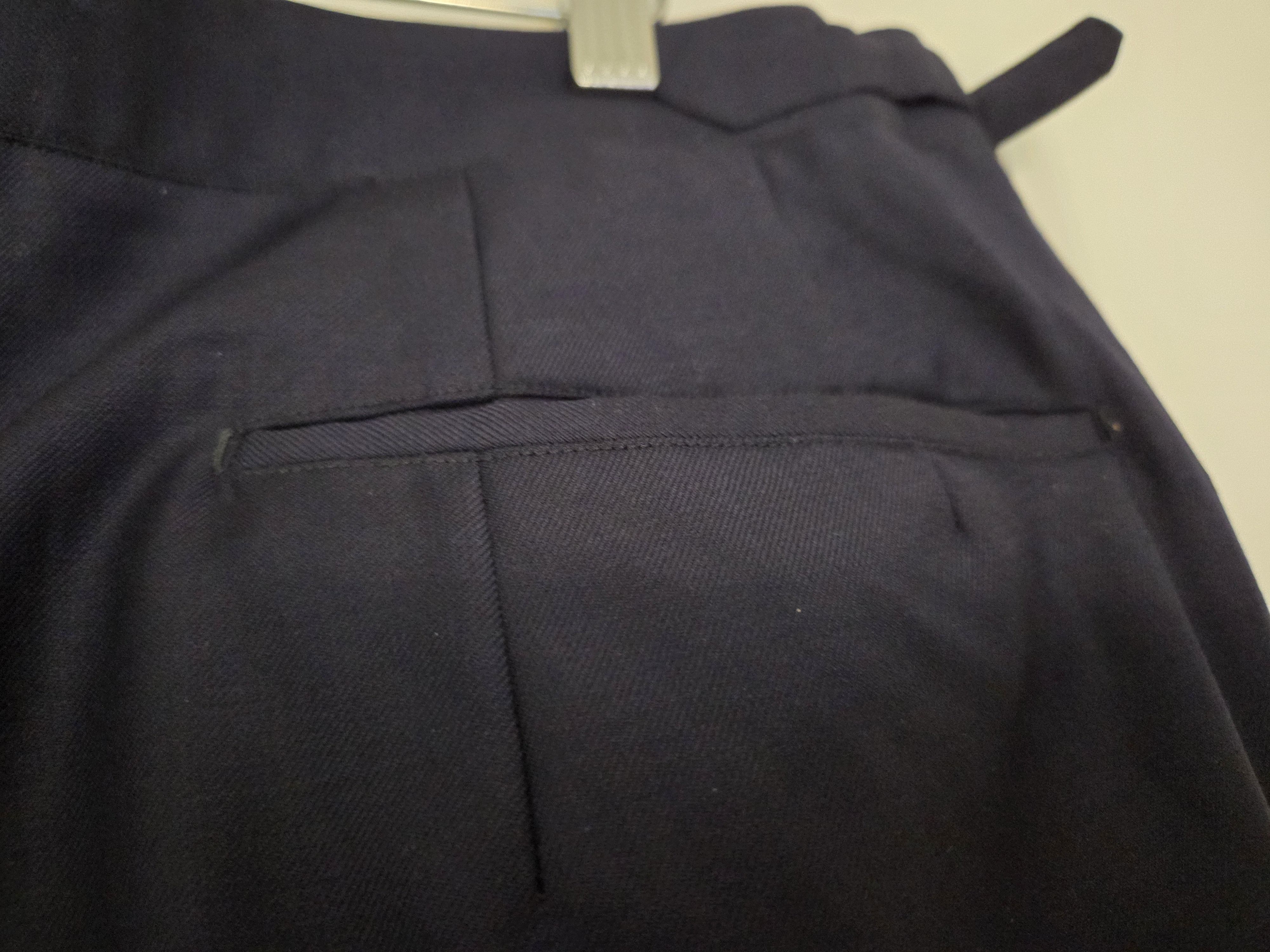 Other W. W. Chan navy wool twill dress pants Size 36R - 3 Thumbnail