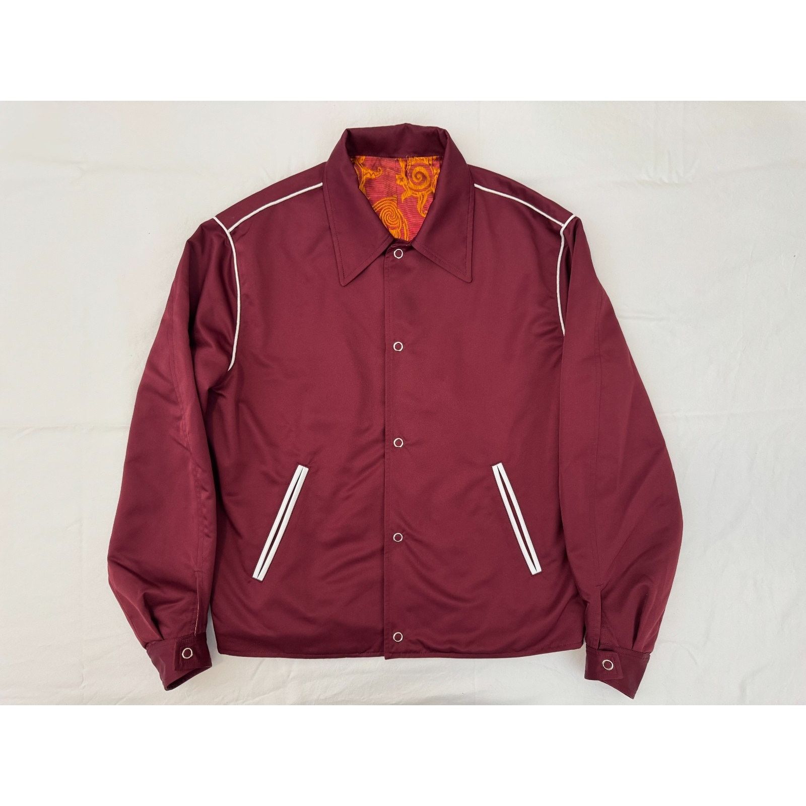 Other OursAgain New York Track Jacket Lined in Silk Saree Size L Size US L / EU 52-54 / 3 - 3 Thumbnail