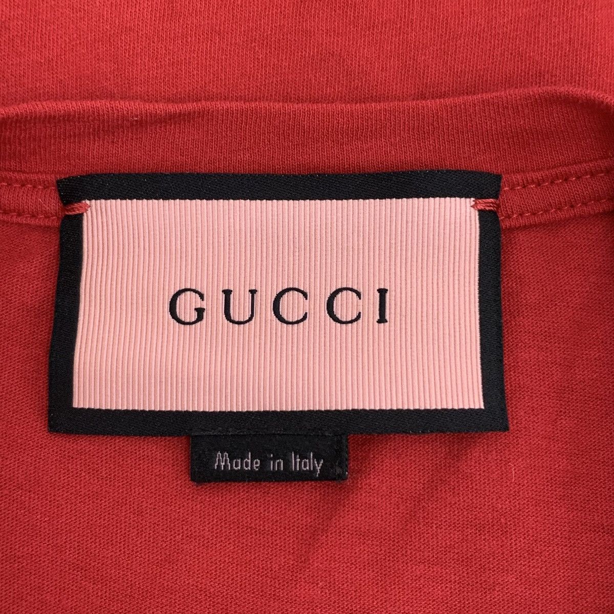 Gucci Gucci Red Diamond Print Crew Neck T-shirt K26WX Size S / US 4 / IT 40 - 5 Thumbnail