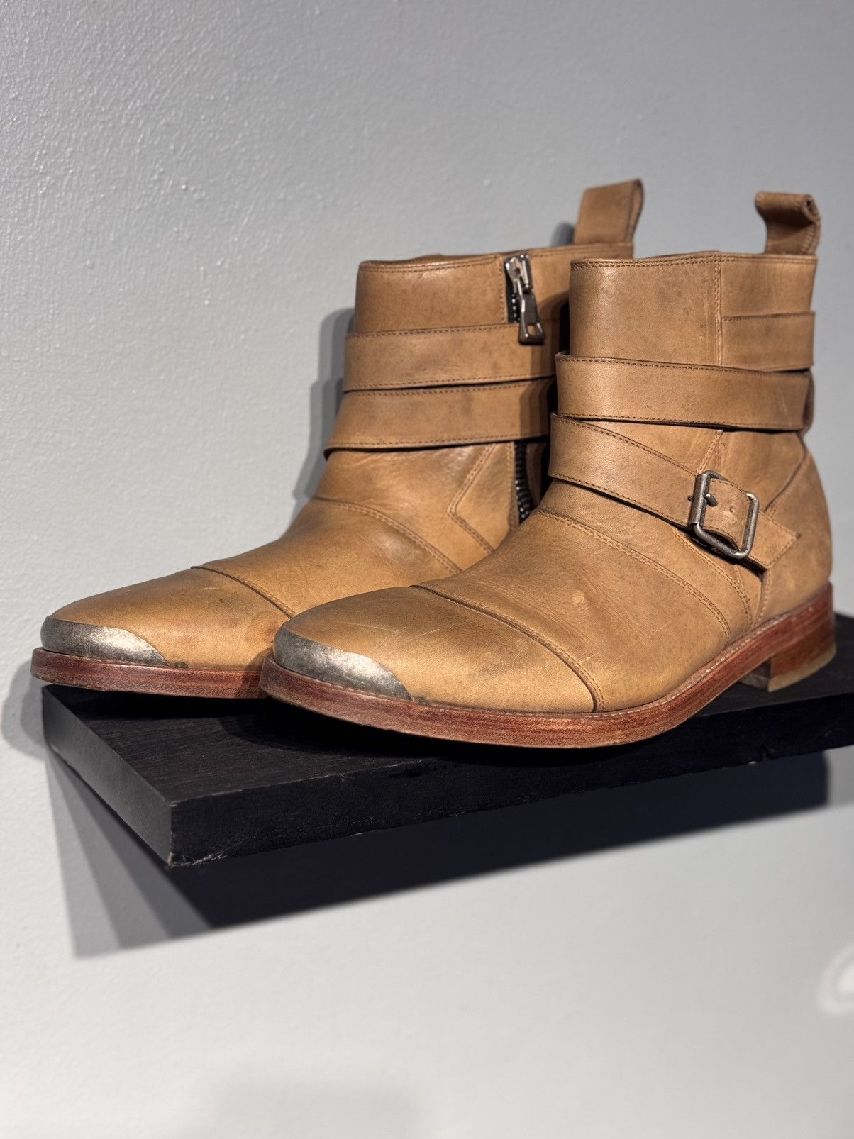 Balmain Balmain Homme SS11 Homme ( Decarnin Era ) Belt Boots | Grailed