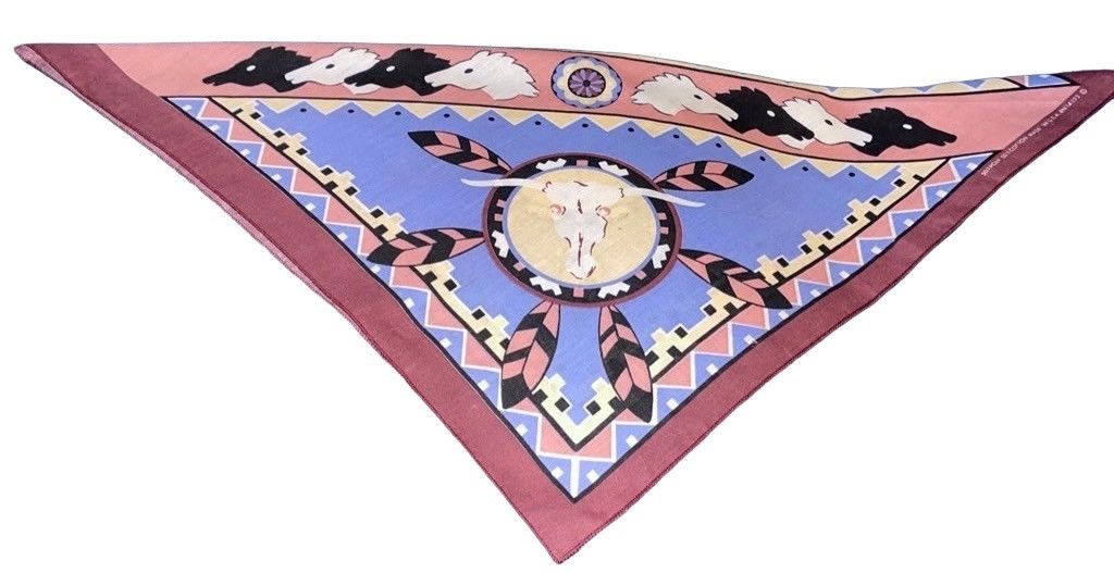 Vintage Vintage 1980 Native American Southwest Bandana! Size ONE SIZE - 11 Thumbnail