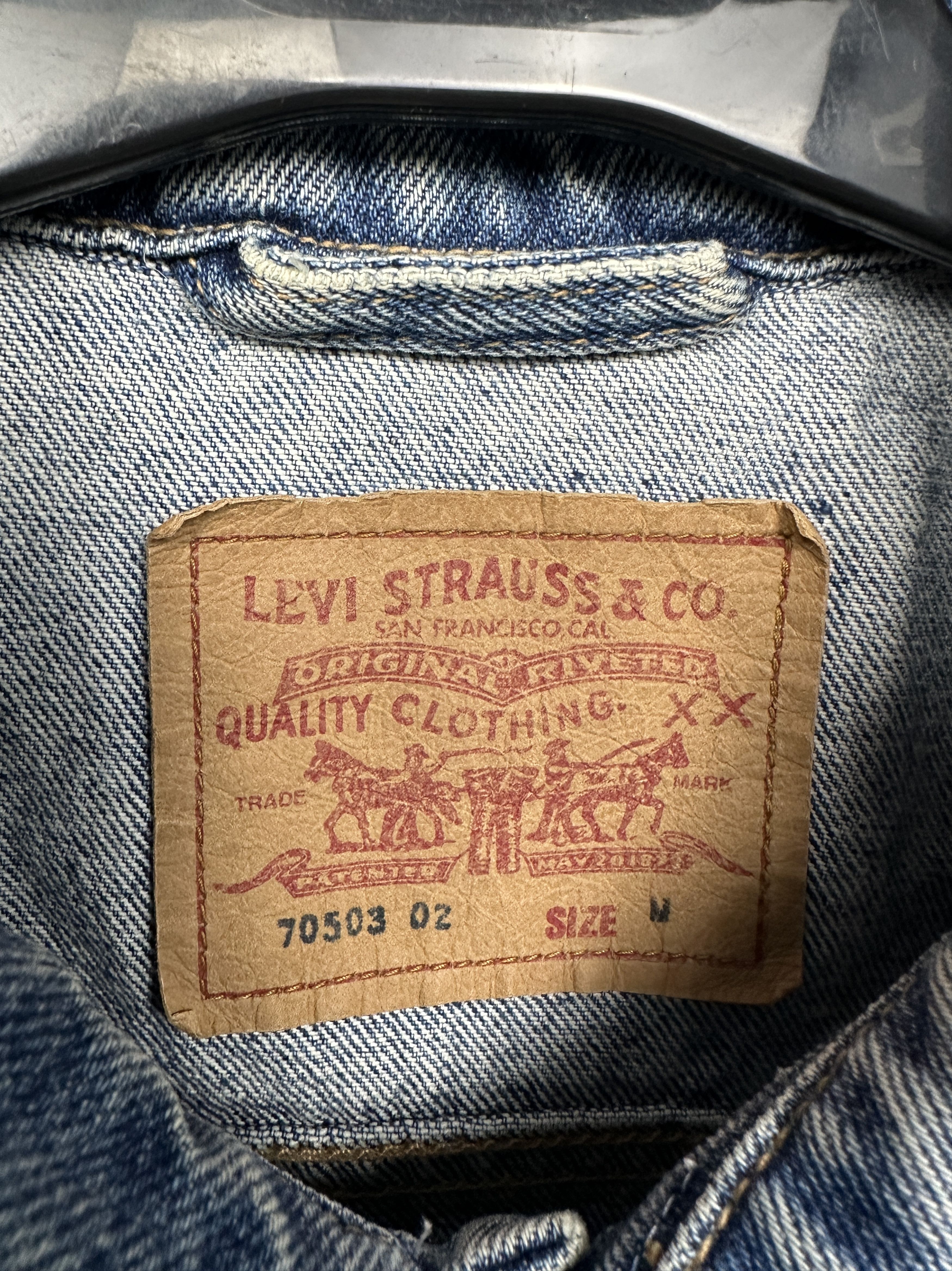 Levi's Levi's 90s Vintage Mens Denim Vest Size US M / EU 48-50 / 2 - 5 Thumbnail