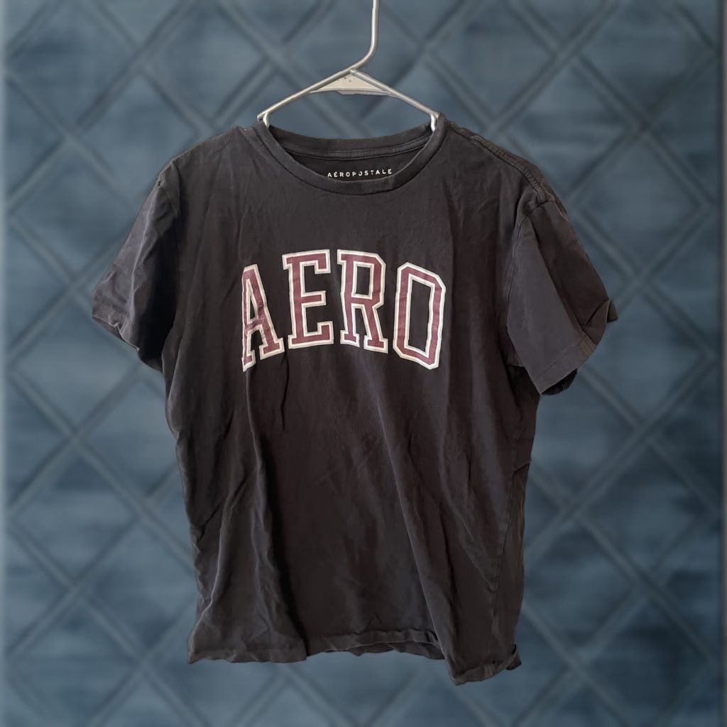 Aeropostale Aeropostale Graphic Tee Mens T-Shirt Size Small Black Logo Regular Fit Short Sleeve Casual Size US S / EU 44-46 / 1 - 1 Thumbnail
