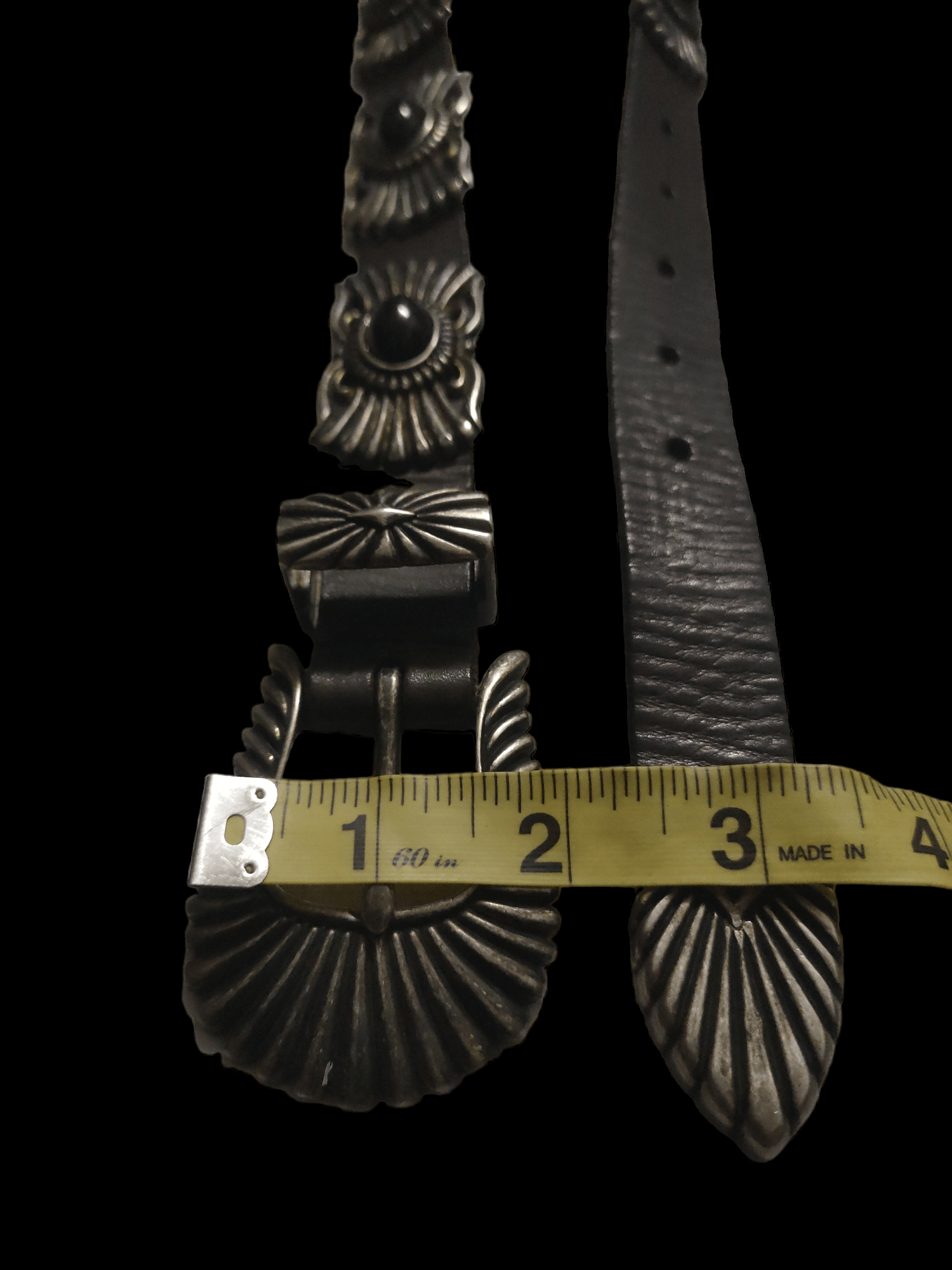 Handmade 🔥Hott Item🔥Navajo Leather Belt Studded by Moussy Size 34 - 5 Thumbnail