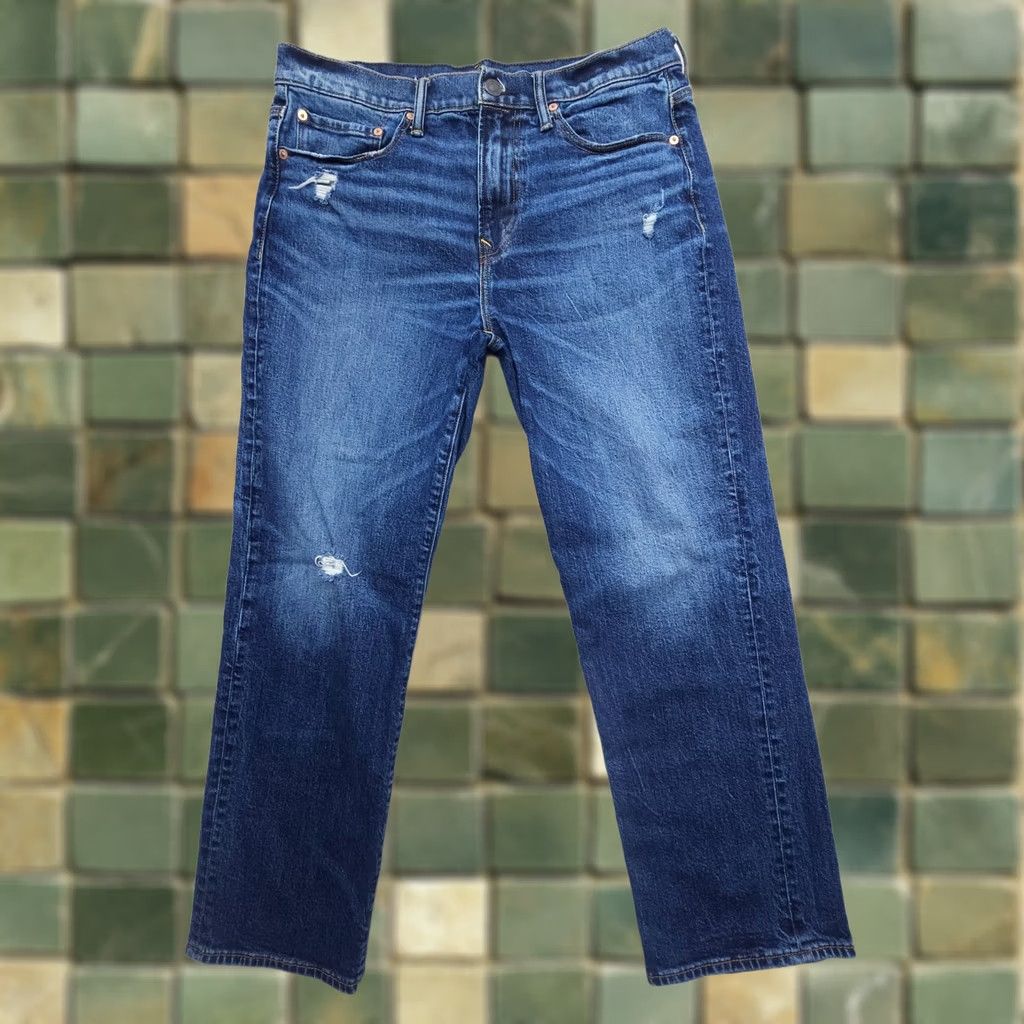 American Eagle Outfitters American Eagle Outfitters Jeans Relaxed Straight Mens 32 x 28 Dark Wash Denim Flex 5-Pocket Pockets Blue Straight Vintage: No Size US 32 / EU 48 - 1 Thumbnail
