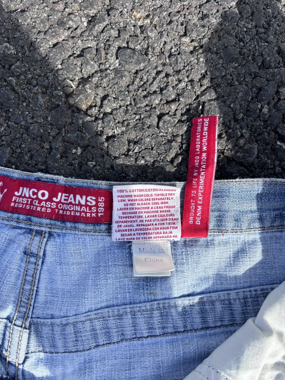 JNCO VTG 90s Y2K Jnco 8Ball Snake Baggy Denim Shorts Big Pocket Size US 34 / EU 50 - 7 Thumbnail