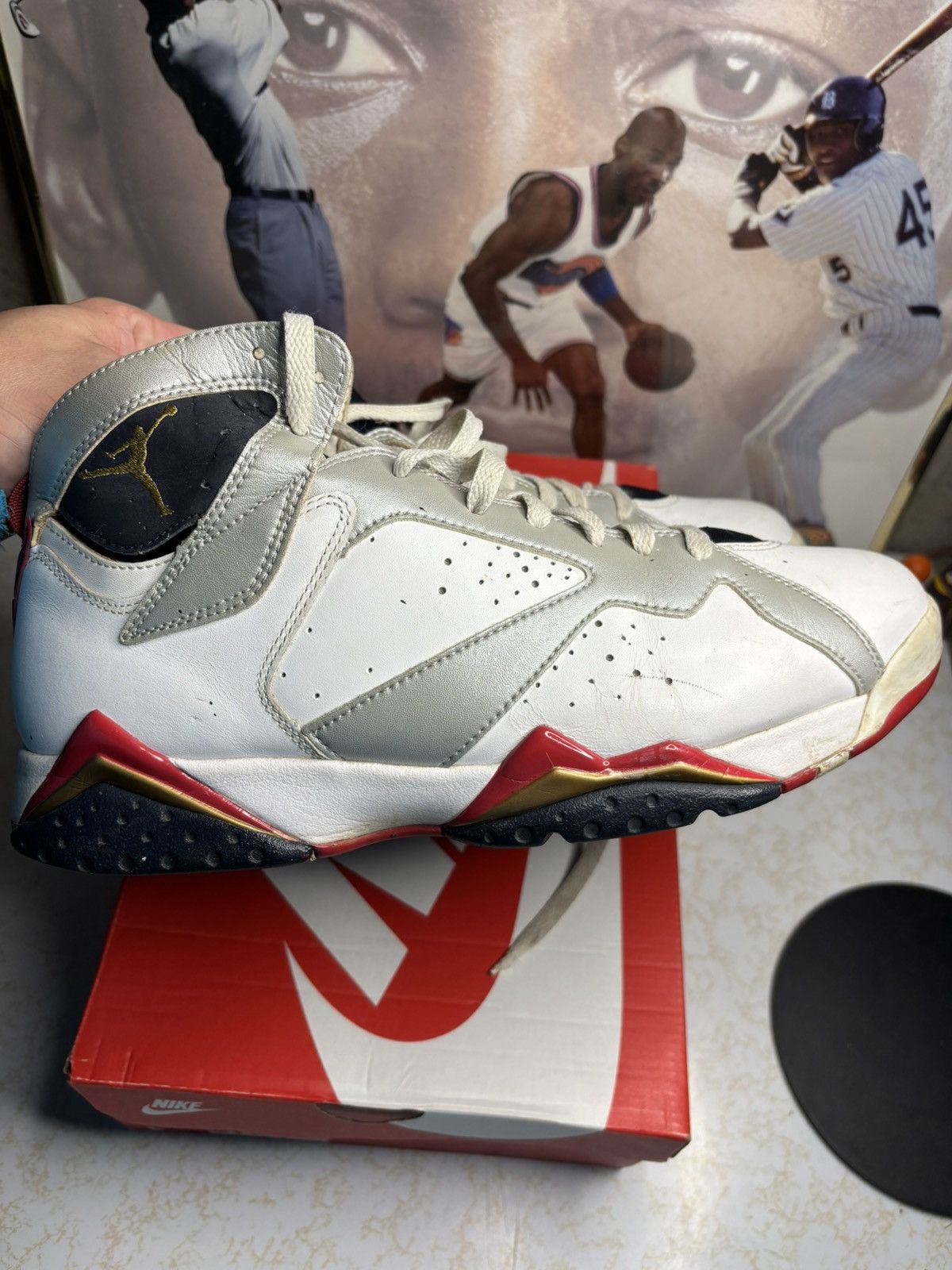 Jordan Brand Air Jordan 7 Retro 2012 Olympic 2012 Size US 10.5 / EU 43-44 - 1 Thumbnail