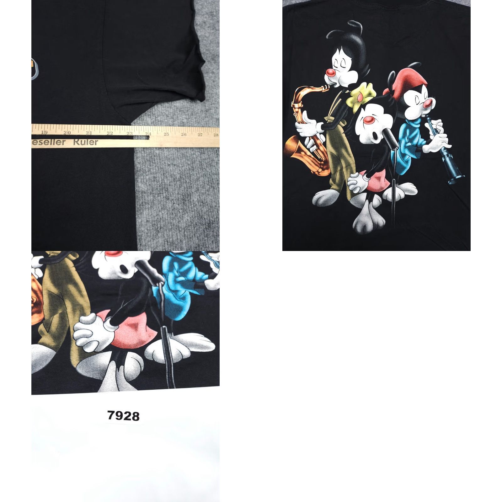 Doublet VINTAGE Animaniacs T Shirt Men's Large Double Sided Single Stitch CUT SLEEVES Size US L / EU 52-54 / 3 - 8 Thumbnail