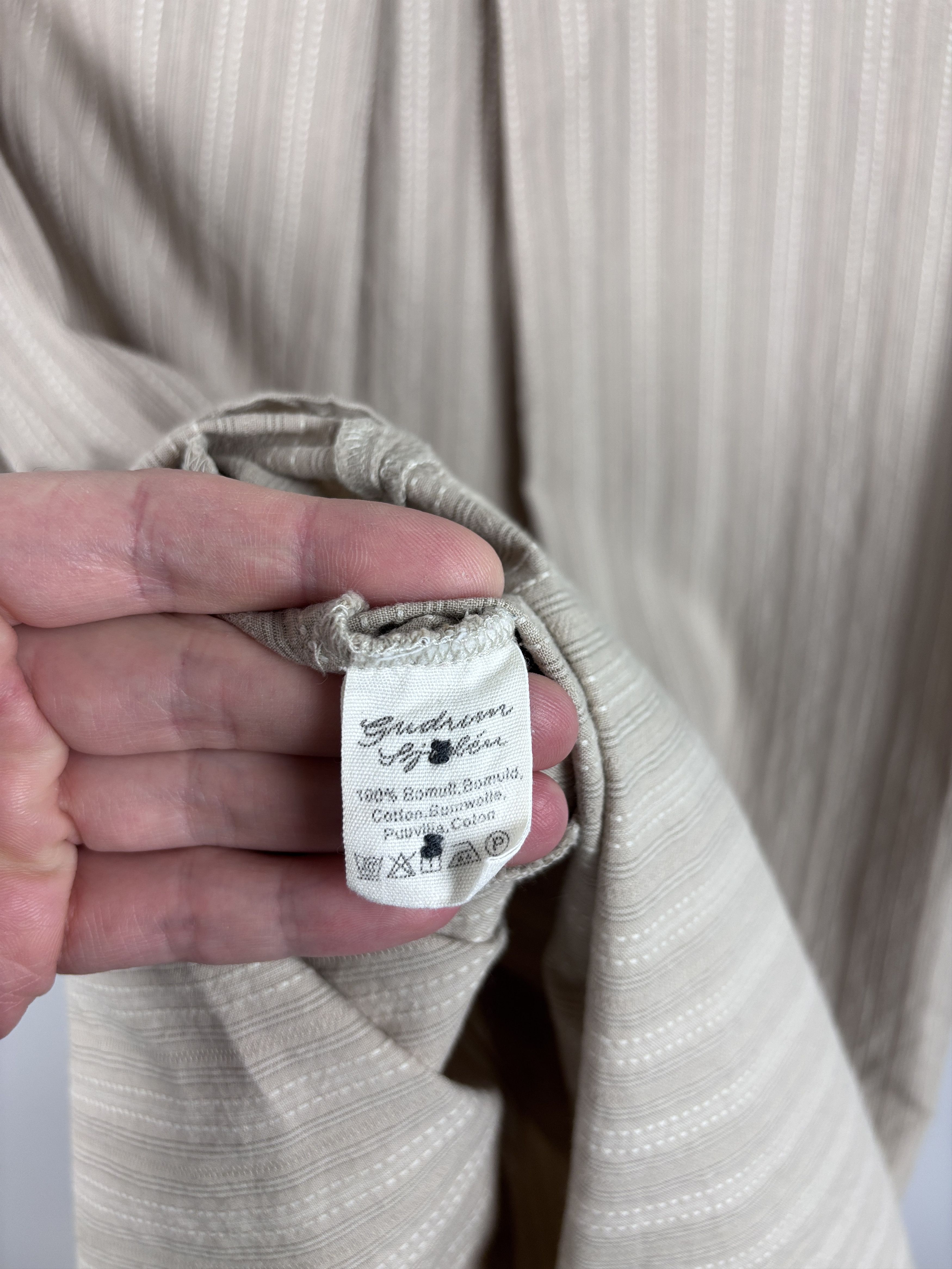 Gudrun Sjoden Womens Gudrun Sjoden Striped Cotton Shirt Dress Beige Size M Size M / US 6-8 / IT 42-44 - 10 Thumbnail