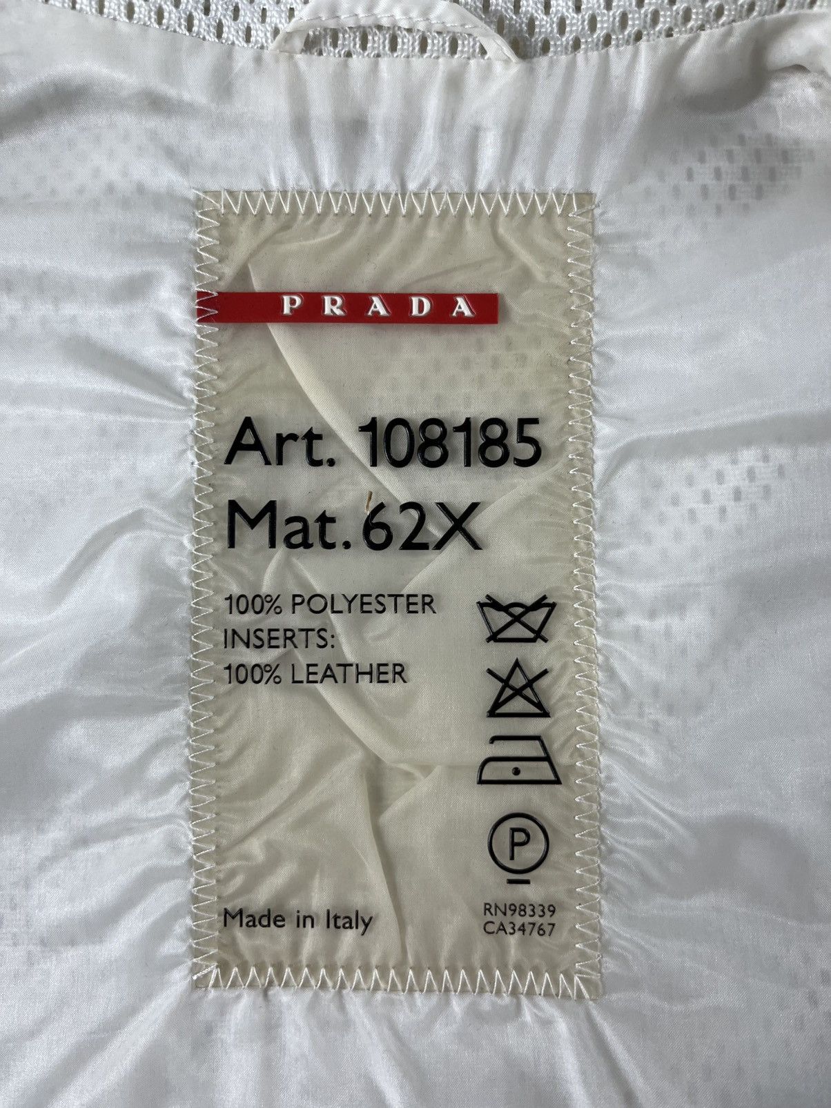 Prada Prada Mesh Leather Elbows Jacket SS 2000 Size S / US 4 / IT 40 - 10 Thumbnail