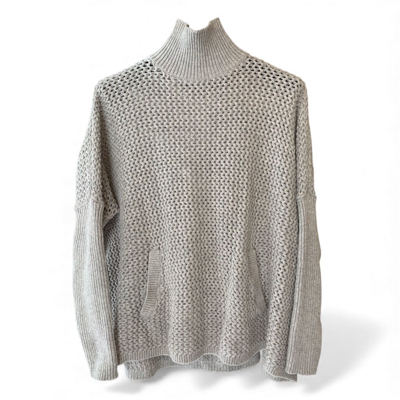 Loft Chunky Gray Knit Turtleneck Size S / US 4 / IT 40 - 1 Thumbnail