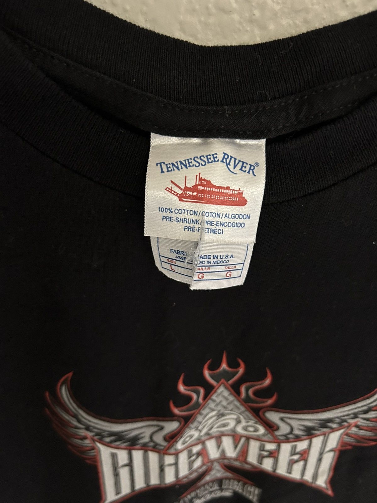 Vintage Vintage 2005 Daytona Beach Bike Week T Shirt Size Large Size US L / EU 52-54 / 3 - 3 Thumbnail