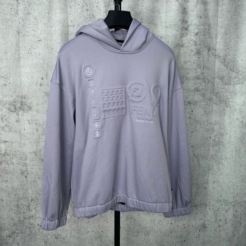 Fendi Embossed Logo Hoodie