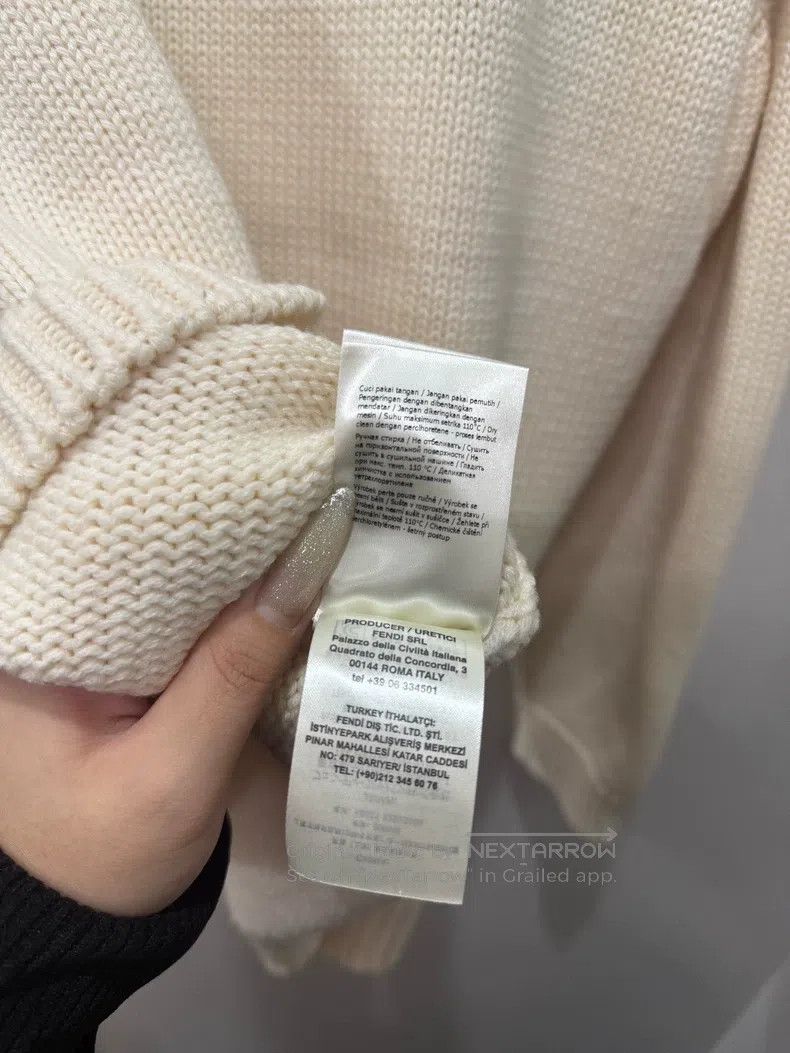 Fendi Fendi Beige Woolen Sweater Size US L / EU 52-54 / 3 - 7 Thumbnail