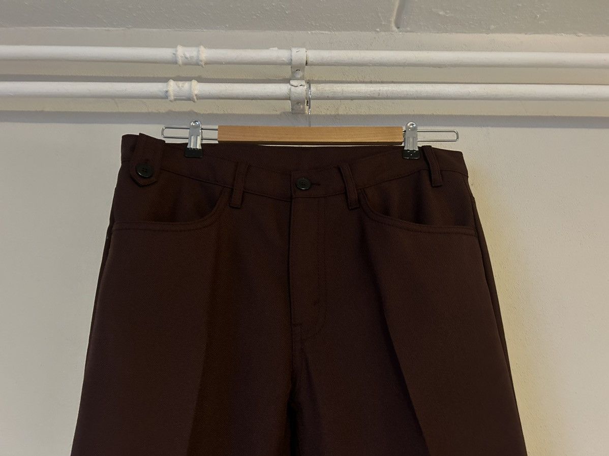 Prada Prada Logo Slim-Fit Trousers in Burgundy Size US 34 / EU 50 - 3 Thumbnail