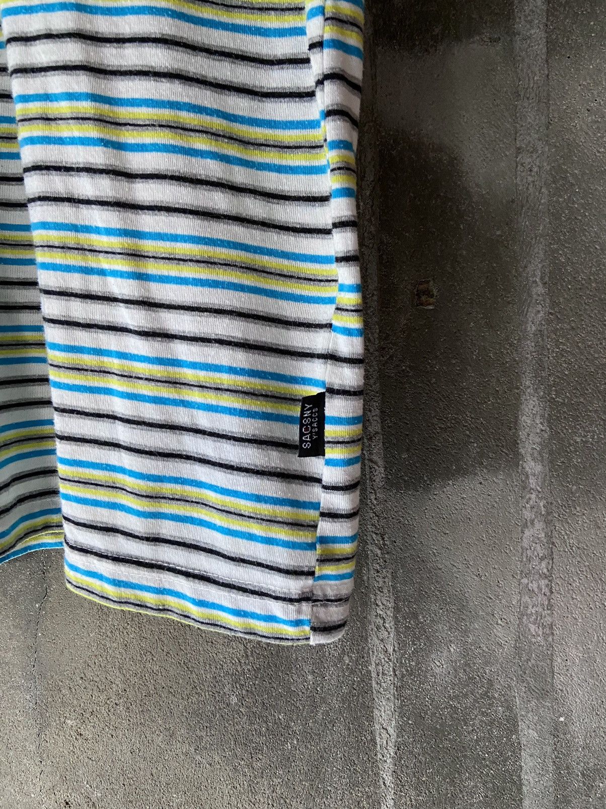 Japanese Brand THE BEATLES KNIT 2 IN 1 SACSNY STRIPED TEE Size US M / EU 48-50 / 2 - 12 Thumbnail