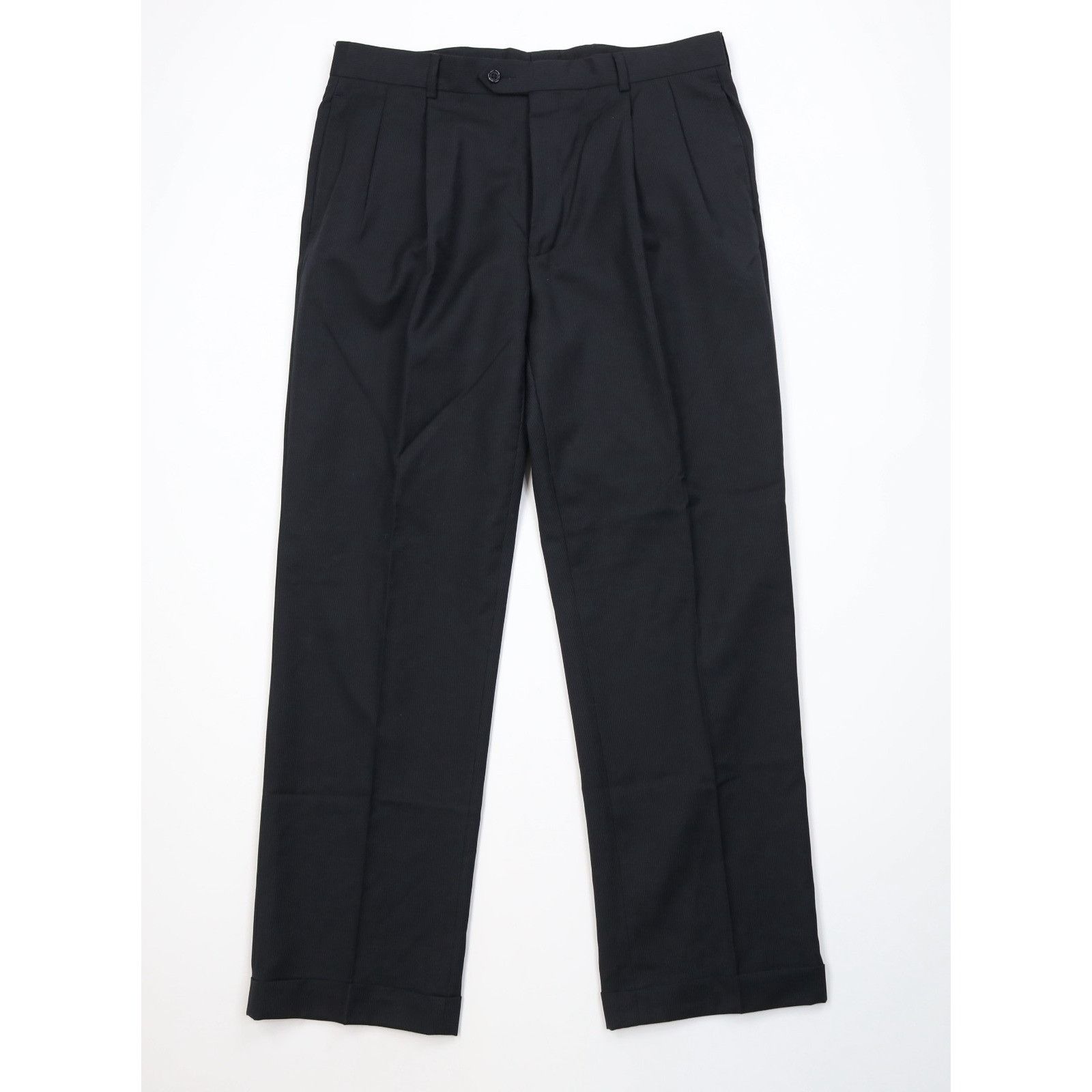 Jos. A. Bank Jos A Bank Signature2 Piece Wool Striped Suit Black Size 40R - 10 Thumbnail