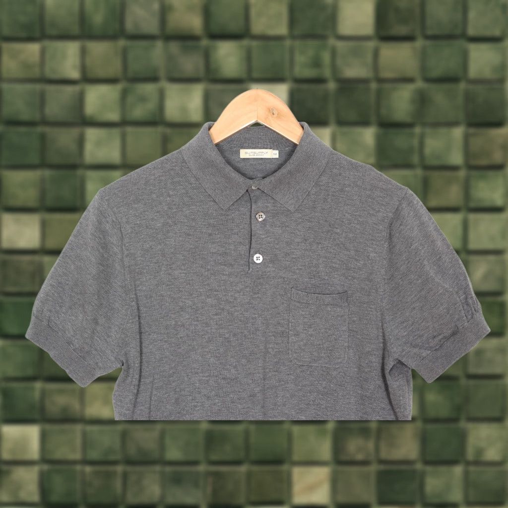 Suitsupply Suitsupply Pure Cotton Polo Shirt Men Size M Short Sleeve Slim Fit Grey Polo Men M Short Sleeve Slim Fit Cotton Shirt Size US M / EU 48-50 / 2 - 1 Thumbnail