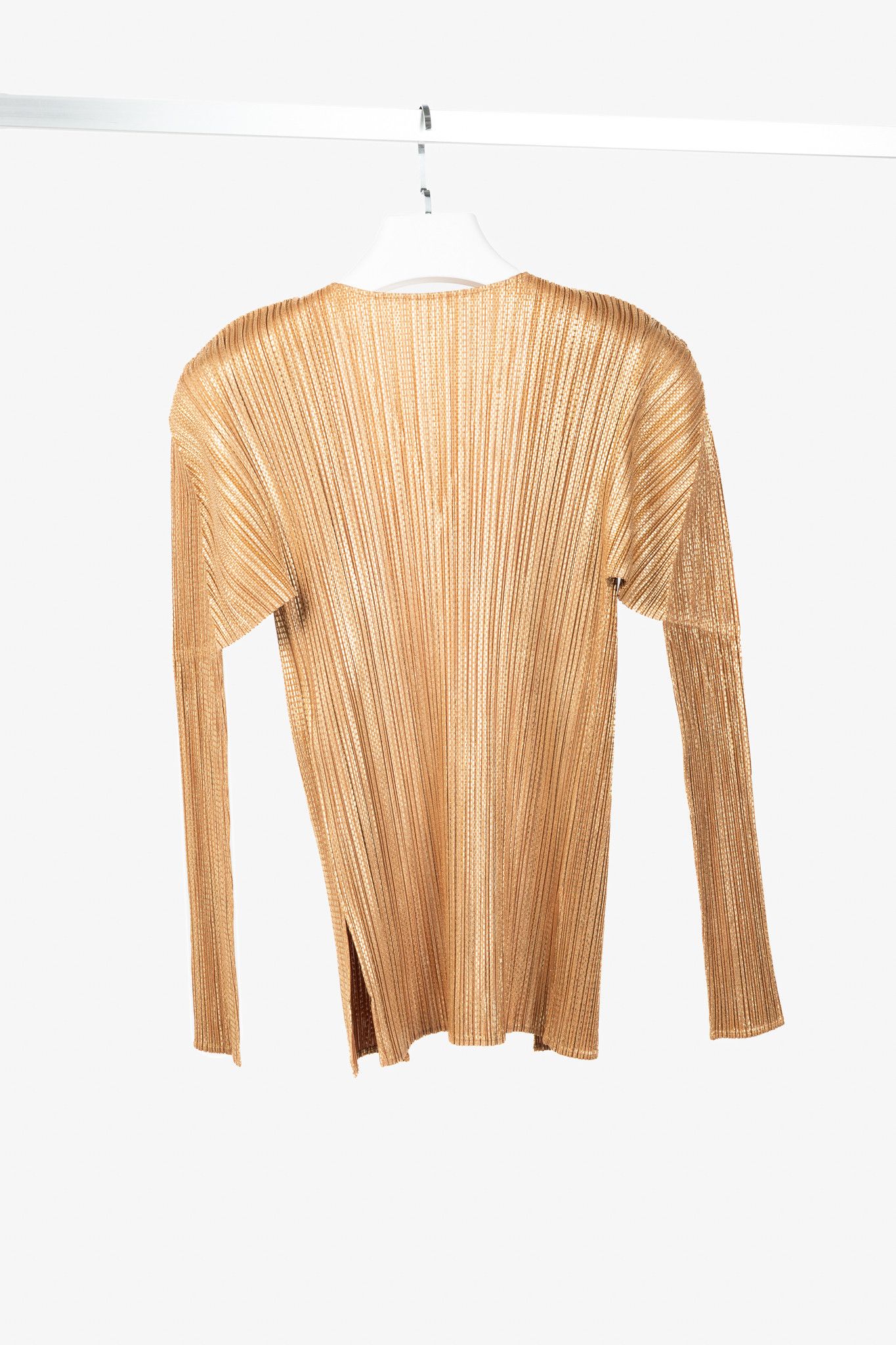 Pleats Please Issey Miyake Pleats Please Issey Miyake Metallic Open-Front Cardigan Size M / US 6-8 / IT 42-44 - 2 Thumbnail
