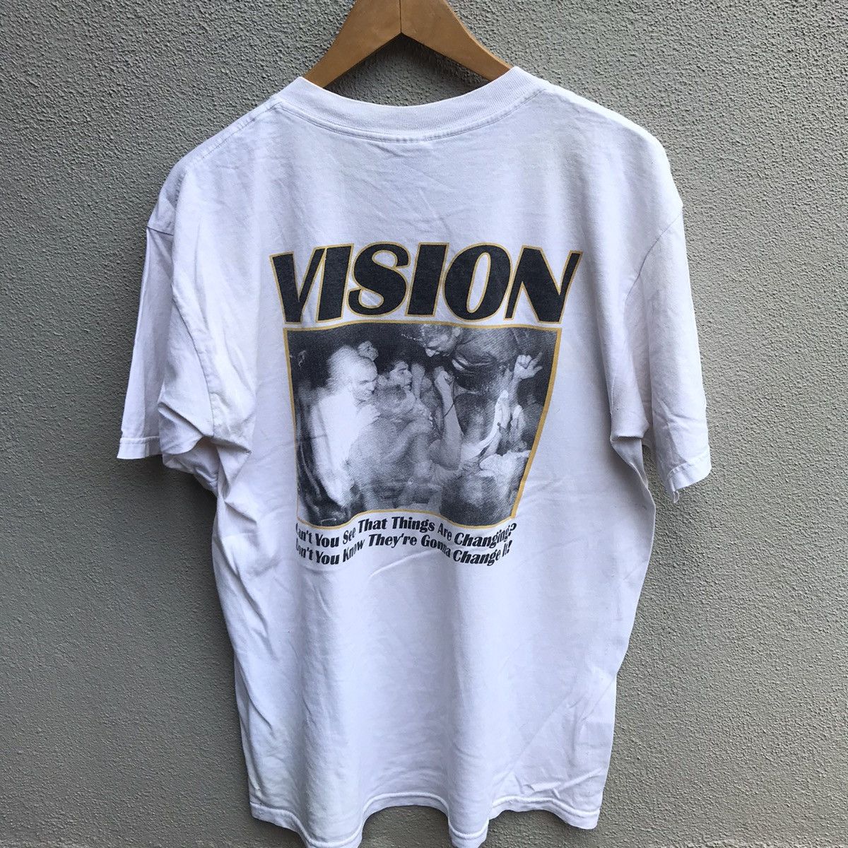 Band Tees Vintage 90s VISION band tee hardcore punk Size US L / EU 52-54 / 3 - 3 Thumbnail