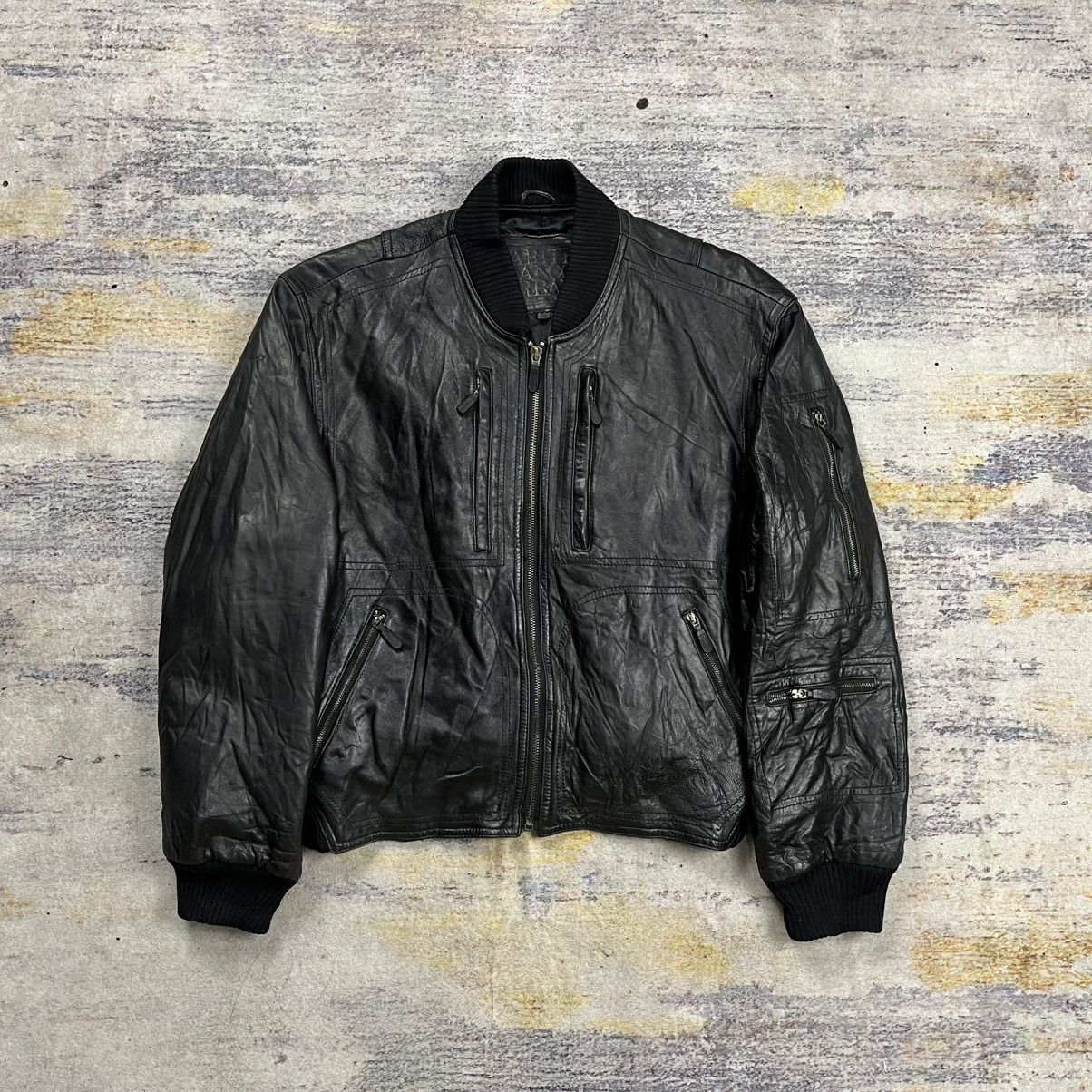 Marithe + Francois Girbaud vtg 90s Marithe francois girbaud multi pocket leather jacket Size US S / EU 44-46 / 1 - 3 Thumbnail