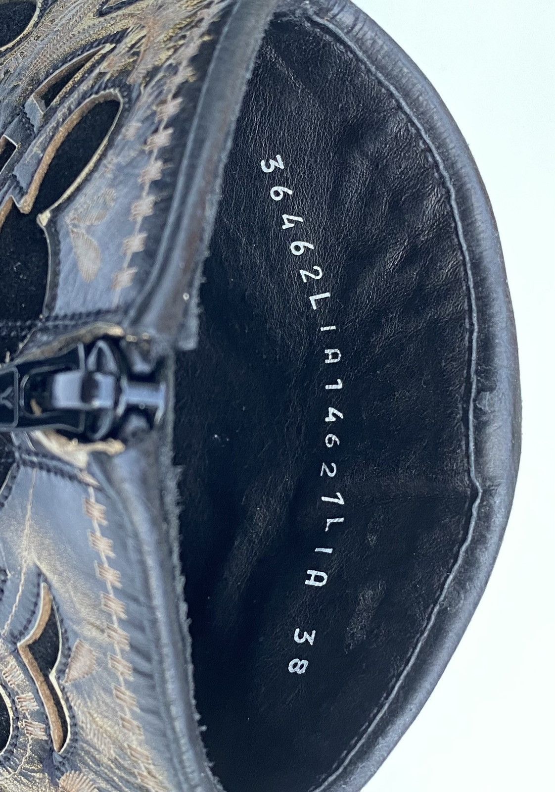 Sendra Sendra Dark Westerboot Leather Cowboy Boots Size US 8 / IT 38 - 7 Thumbnail