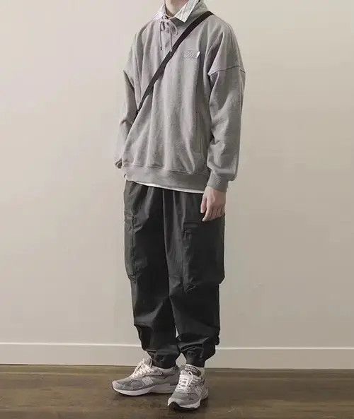 Jean 20SS Indigo Union Japan Grey Worker Jogger Pants Size US 32 / EU 48 - 2 Thumbnail