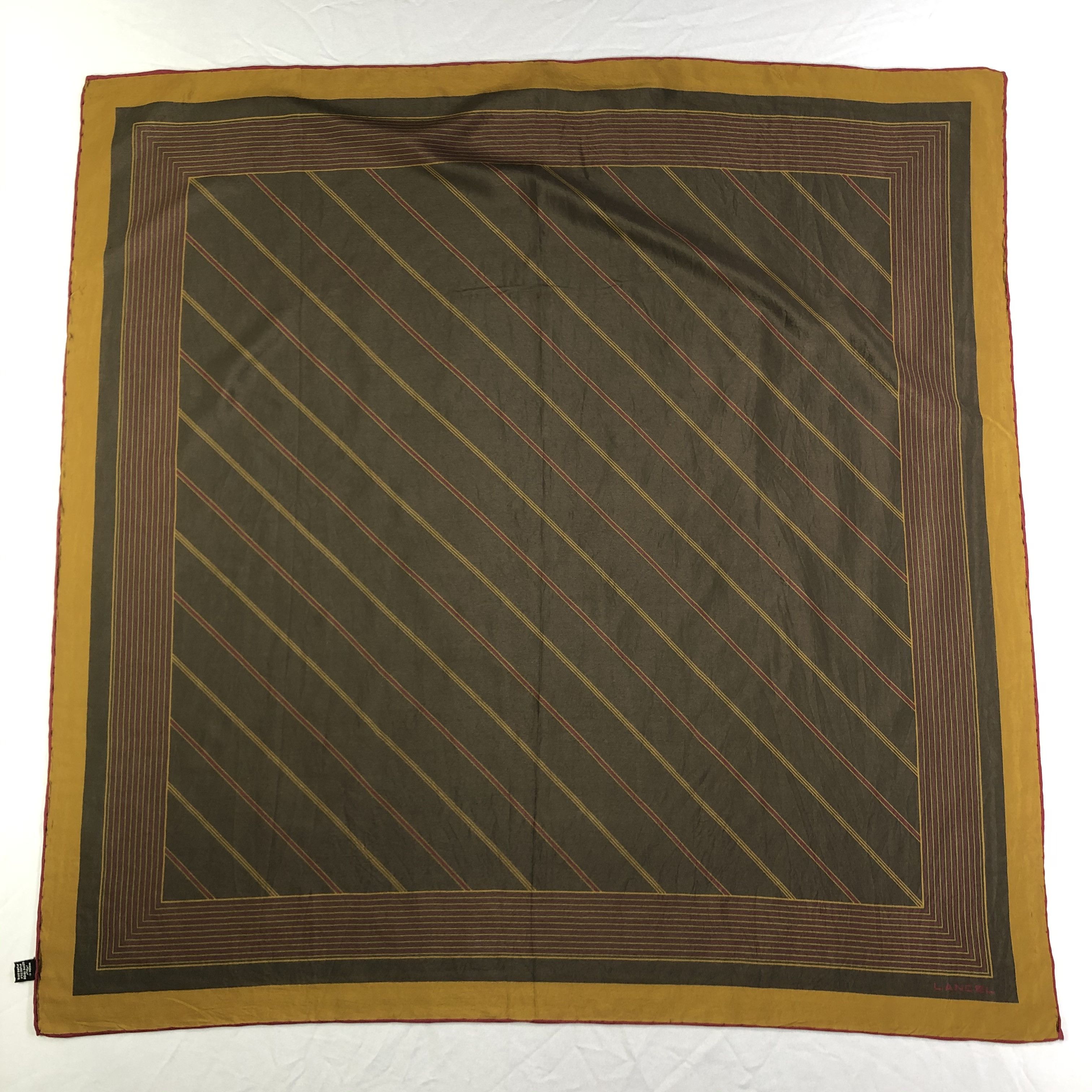 Lancel × Vintage Vintage Lancel Silk Scarf Size ONE SIZE - 2 Thumbnail