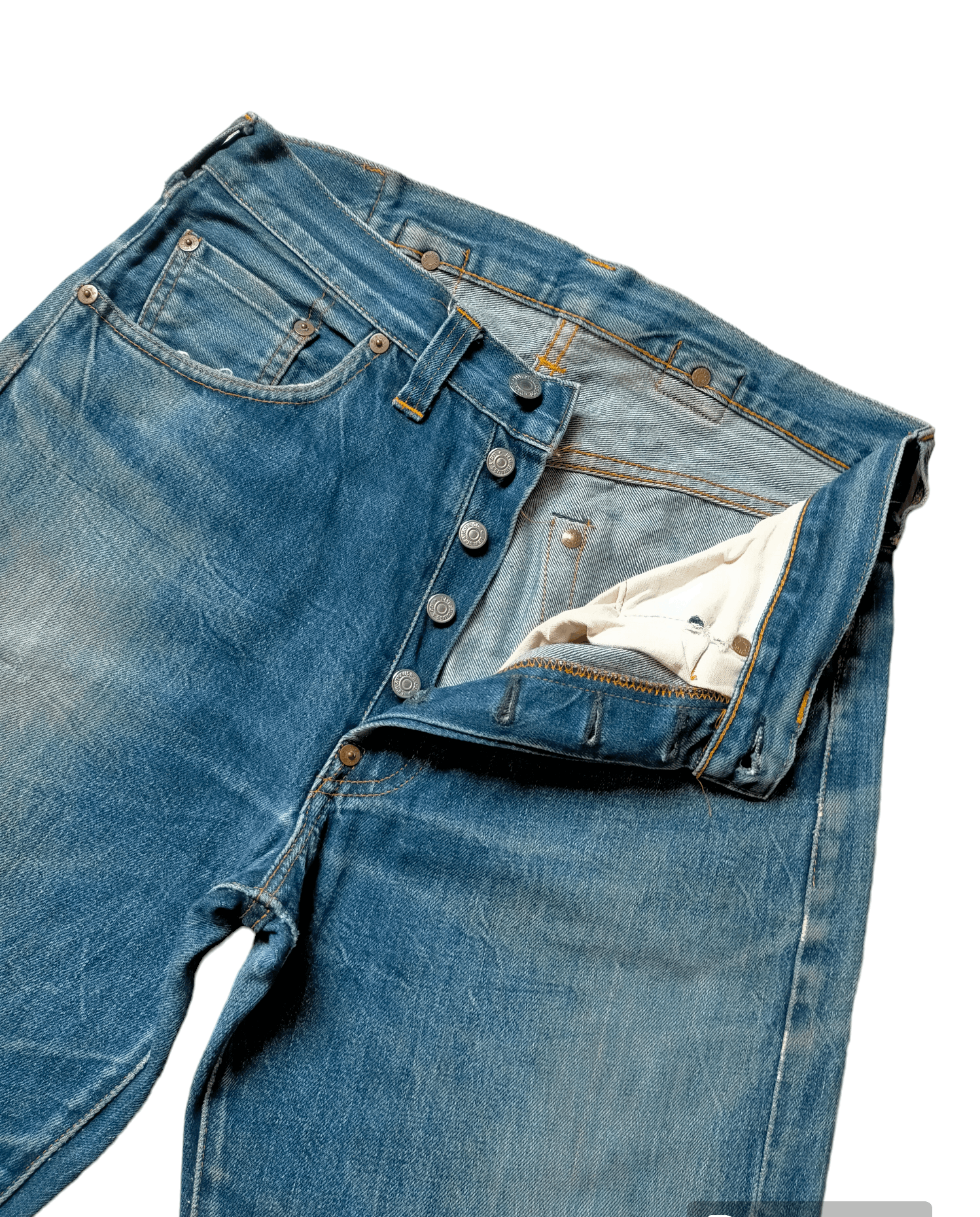 Levi's Vintage Clothing Vintage 90s Levis 501xx Big E Selvedge Jeans Size US 30 / EU 46 - 14 Thumbnail