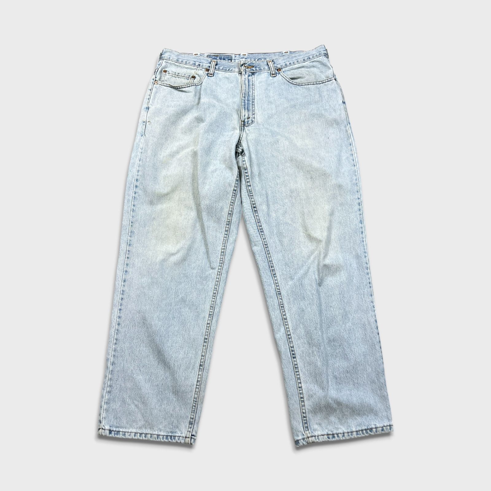 Levi's × Vintage Vintage 90s Levi's 535 Jeans 38x32 Euro Fit Wide Leg Baggy Size US 38 / EU 54 - 1 Thumbnail