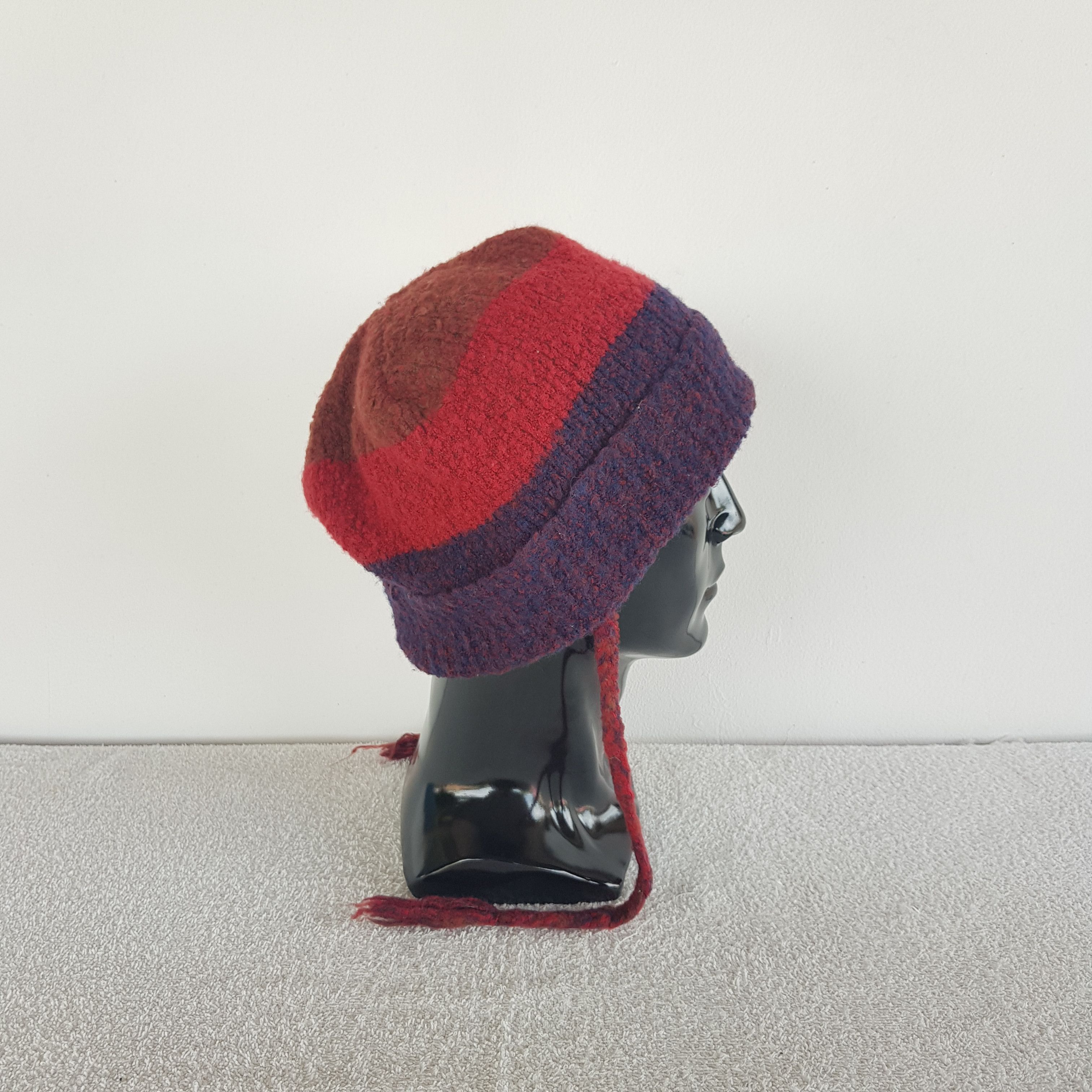 Japanese Brand Vintage Marylia Beanie Ribbed Knit Snow Caps Hats. Size ONE SIZE - 3 Thumbnail