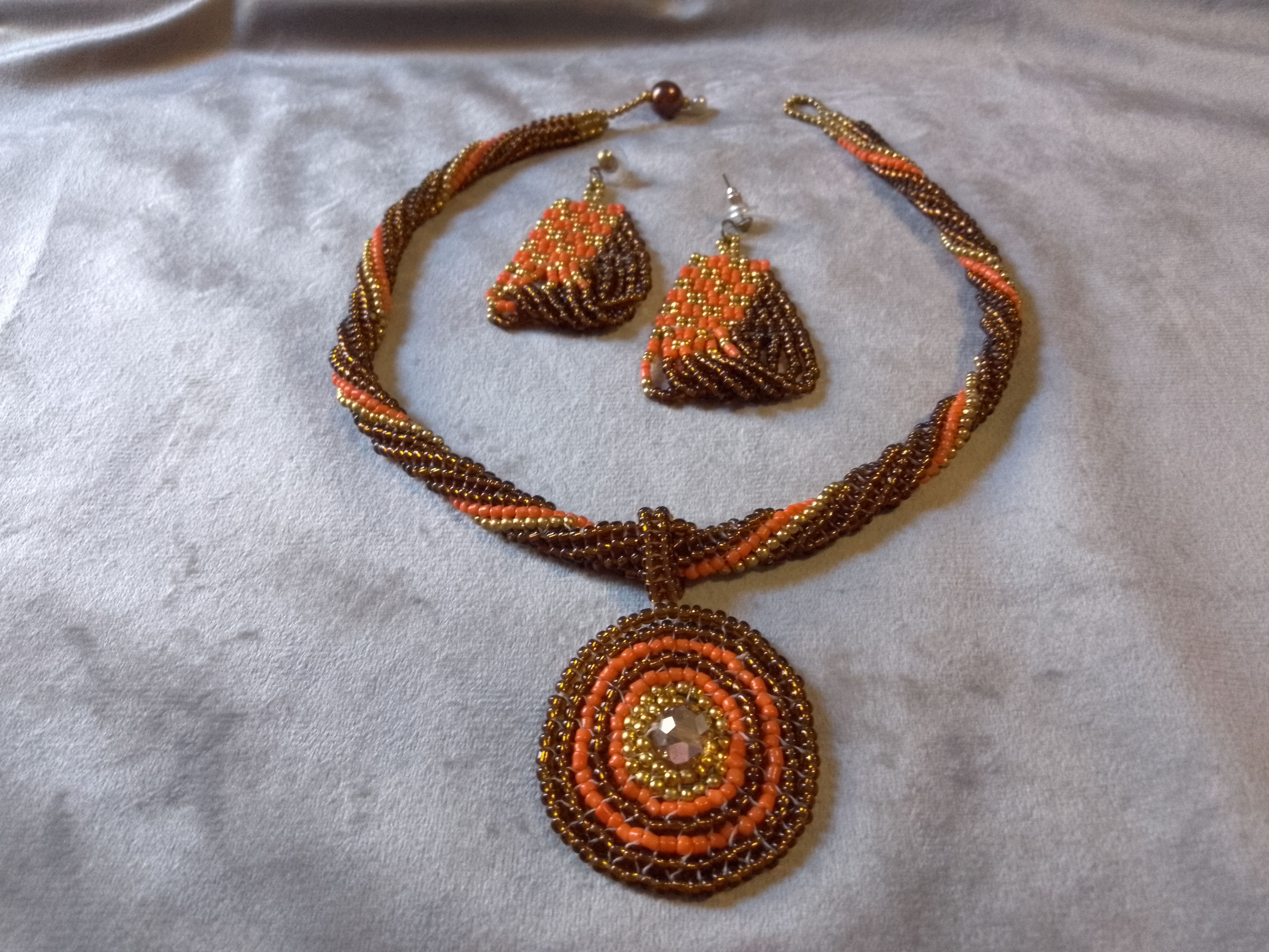 Handmade Necklace Vintage antique style Pendant Earrings Size ONE SIZE - 1 Thumbnail