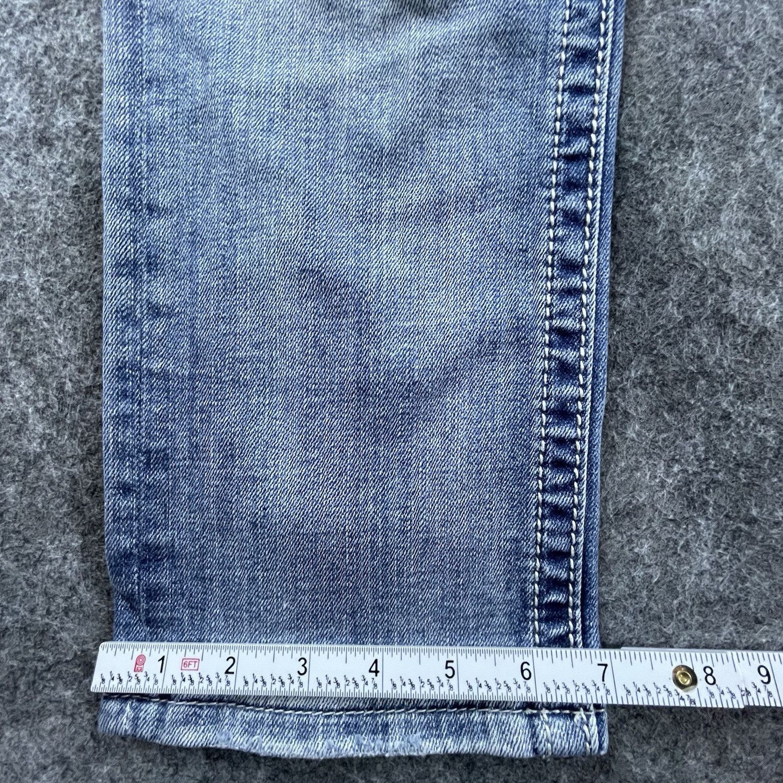 Miss Me Miss Me Jeans Women 27 Mid Easy Cropped Flap Rhinestones Y2K Size 27" / US 4 / IT 40 - 8 Thumbnail