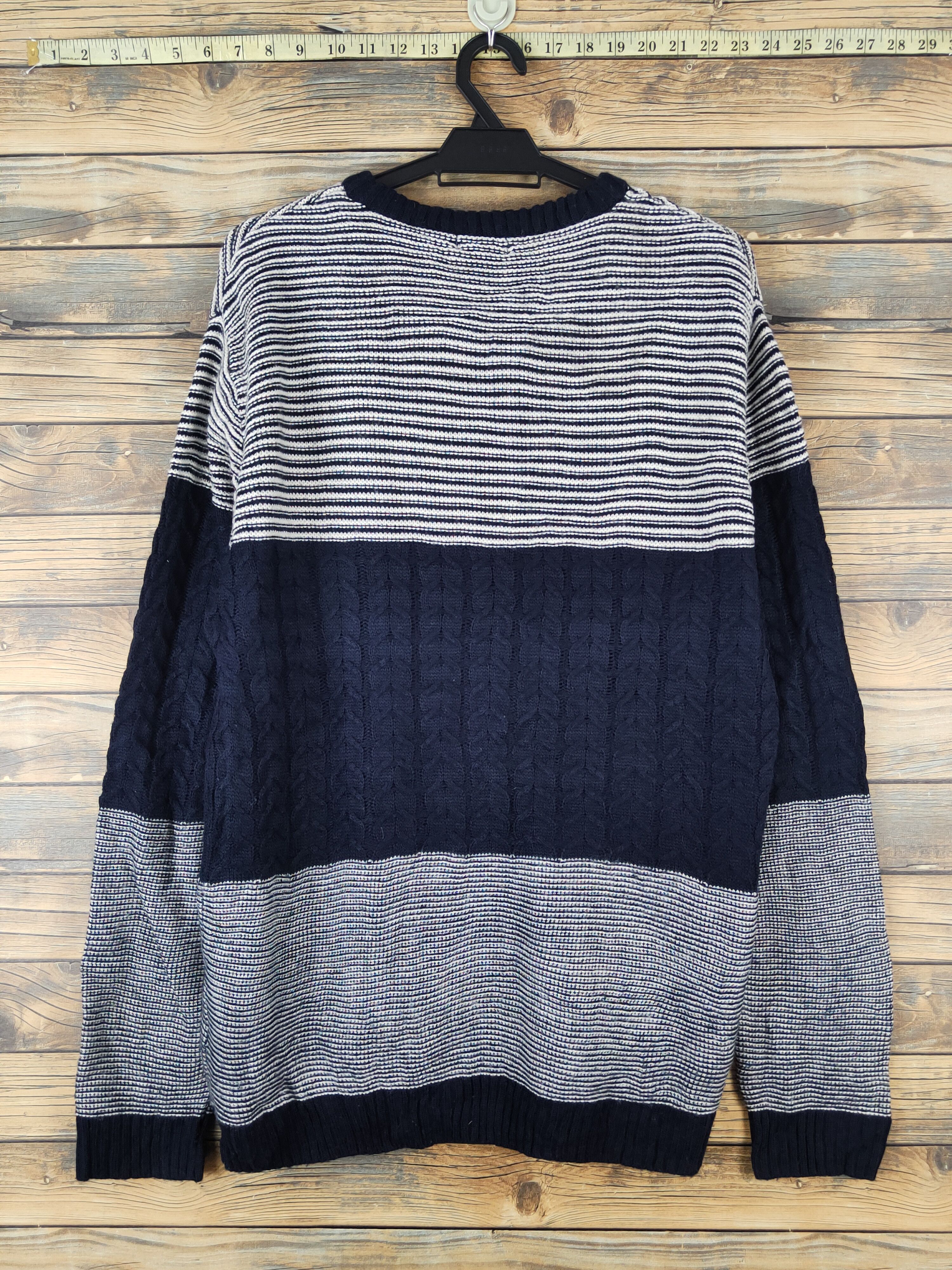 Aran Isles Knitwear A.v.v Homme Navy Knitwear Sweatshirts #W1436 Size US L / EU 52-54 / 3 - 7 Thumbnail