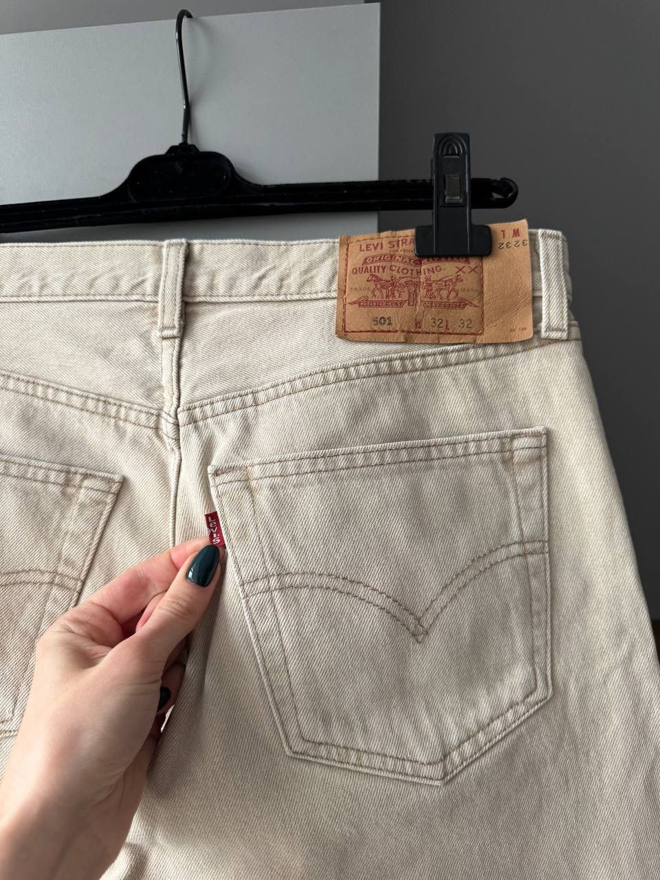 Levi's Vintage Levis 501 Beige Jeans Size 32/32 Size US 32 / EU 48 - 3 Thumbnail