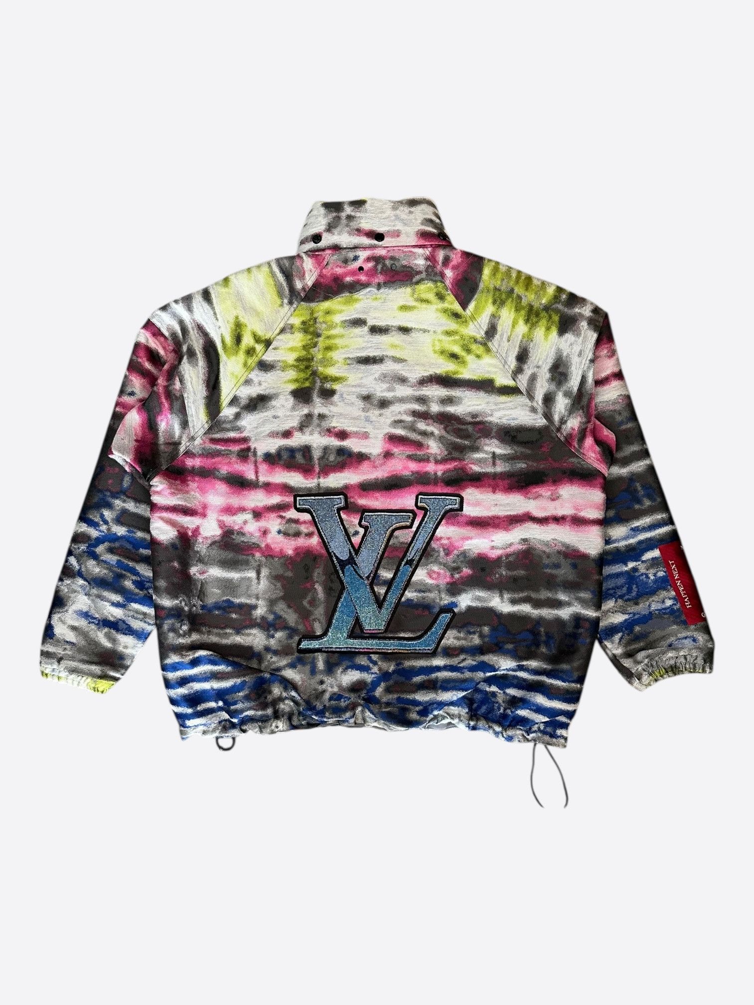 Louis Vuitton Multicolor Tie-Dye Abstract Print Half-Zip Windbreaker Size US XXL / EU 58 / 5 - 2 Thumbnail