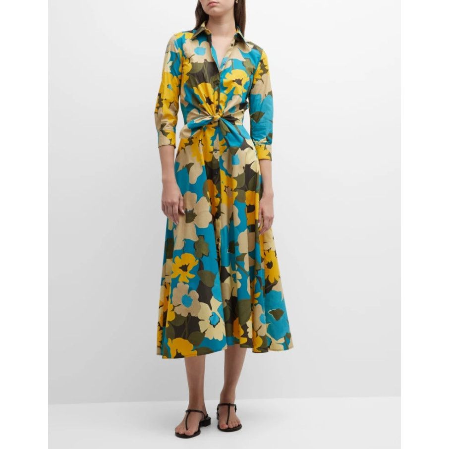 Other Sara Roka Dralla Winter Garden Midi Shirtdress Sz 44 US L Size L / US 10 / IT 46 - 1 Thumbnail