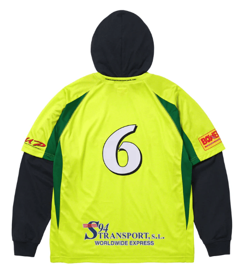 Supreme Supreme Hooded Soccer Jersey Bright Green XL FW23 Size US XL / EU 56 / 4 - 6 Thumbnail