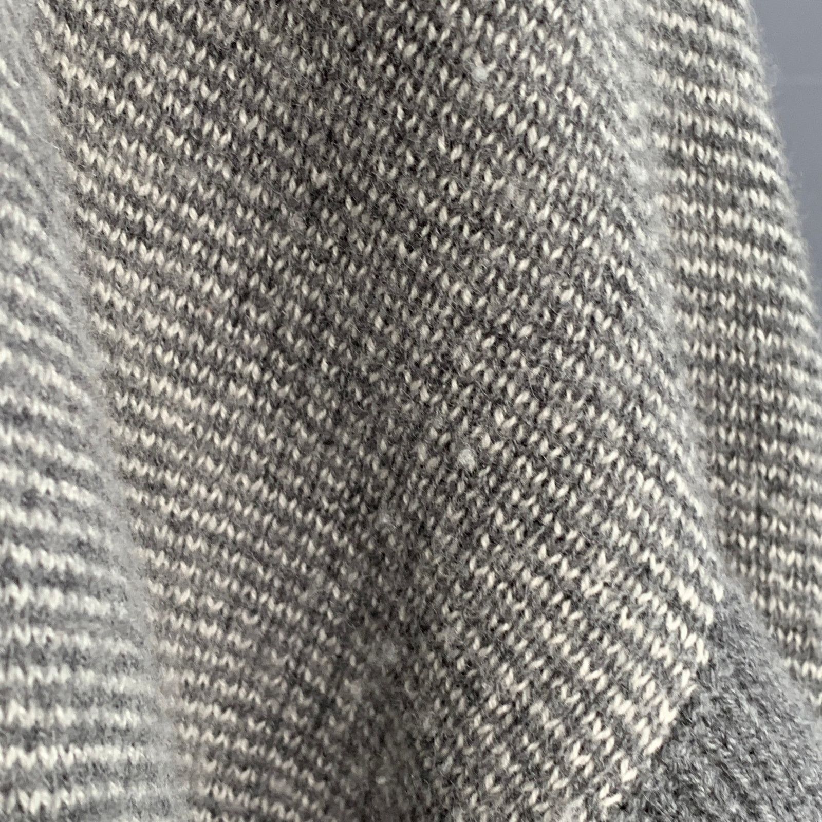 Other Grey Knit Shawl Collar Short Sleeve Open Front Cardigan Size M / US 6-8 / IT 42-44 - 6 Thumbnail