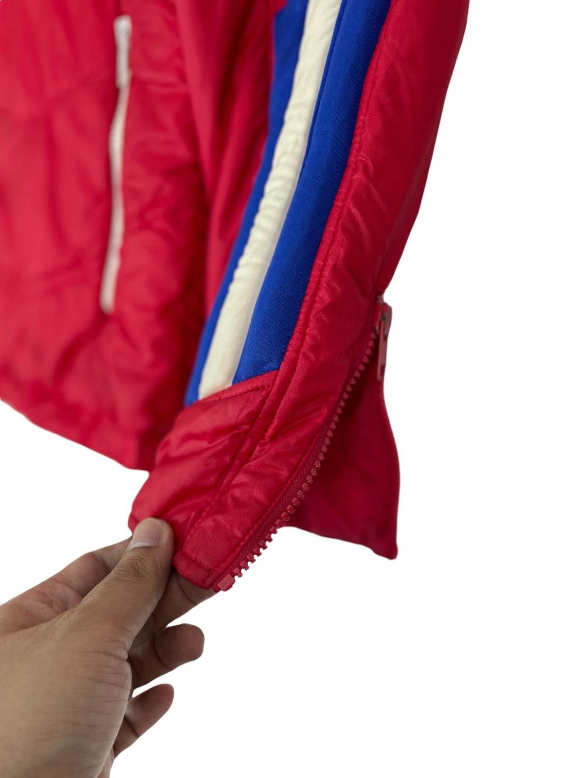 Vtg 80s US Ski Team quilted down jacket by Descente