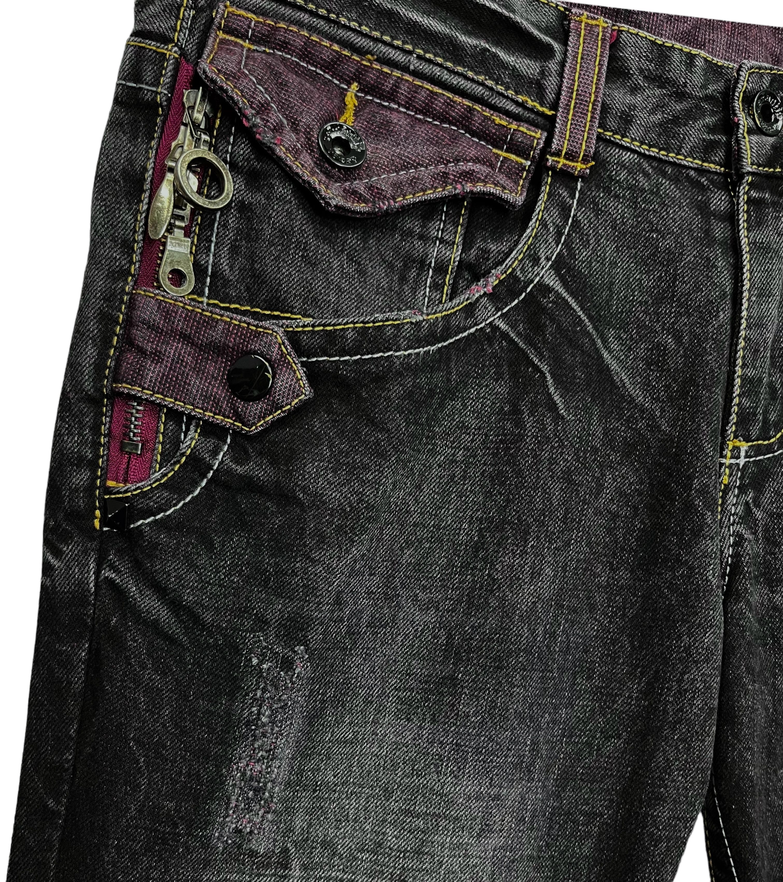 semanticdesign FYE🤘🏼SEMANTIC DESIGN Punk Multi Head Zipper Clawmark Flare Size US 30 / EU 46 - 4 Thumbnail