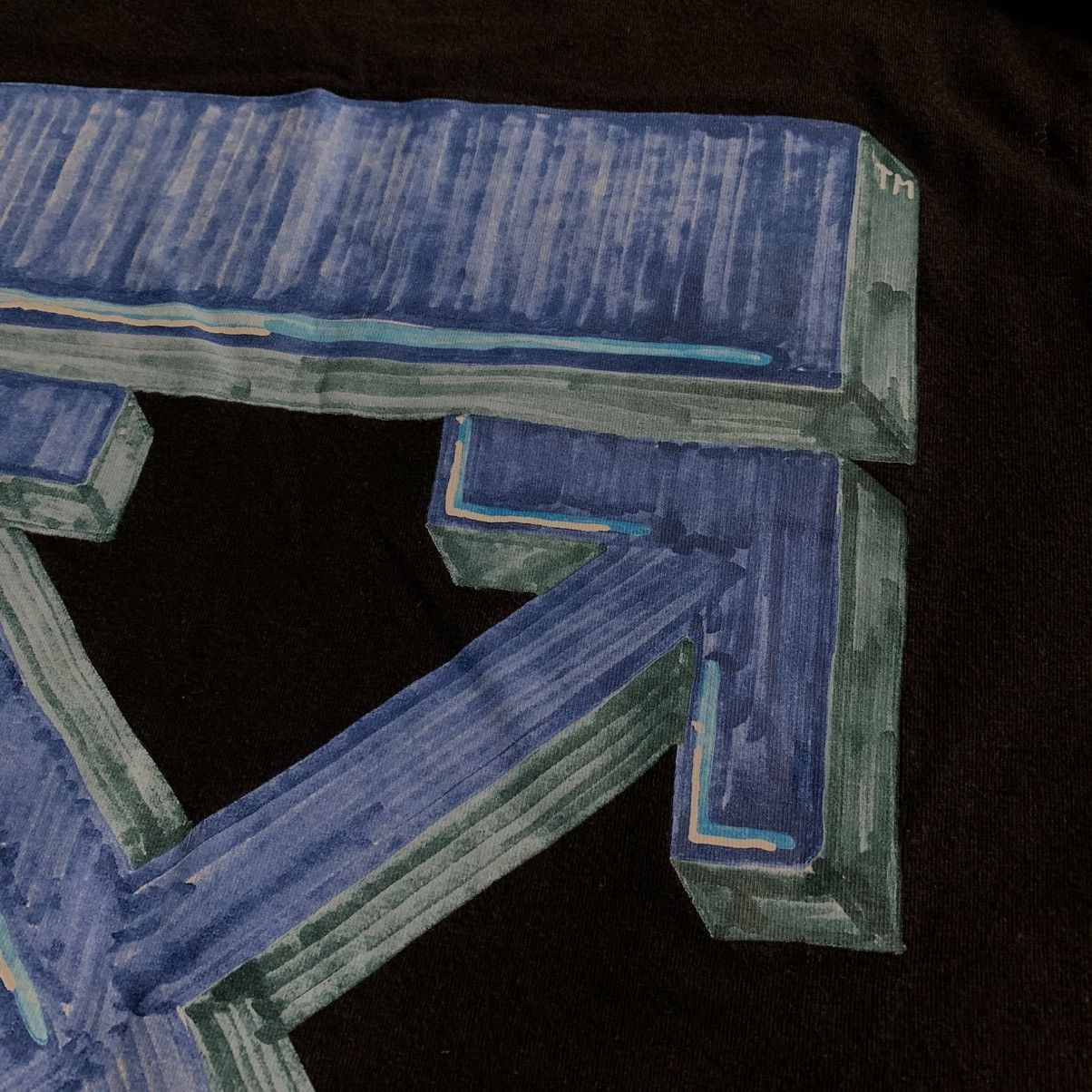 Off-White Off White Small Tee Marker Arrows Black T-Shirt Virgil Abloh Size US S / EU 44-46 / 1 - 4 Thumbnail