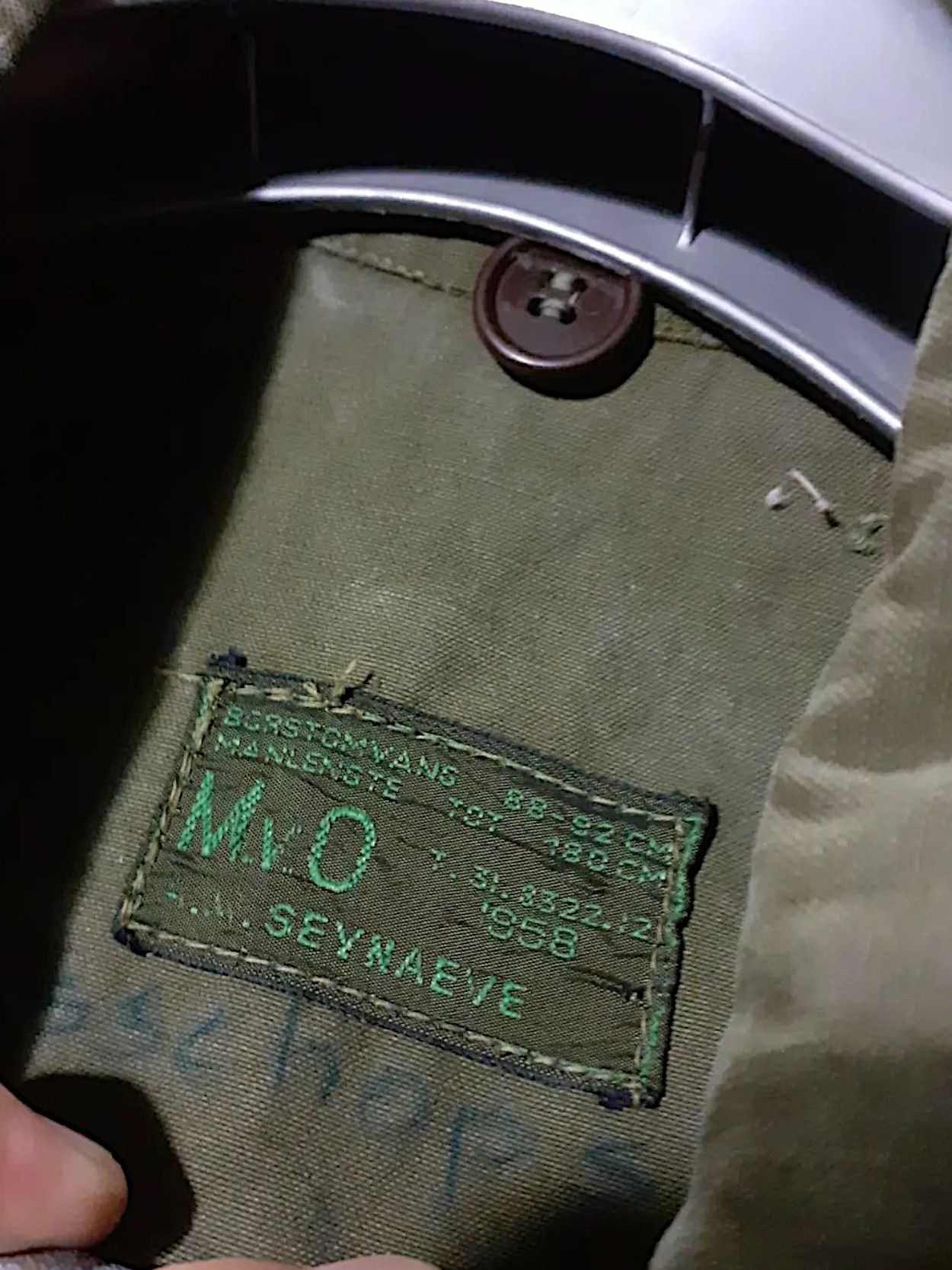 Vintage Vintage 50s Military Dutch Europe Jacket Ww2 Fashion Size US L / EU 52-54 / 3 - 2 Thumbnail